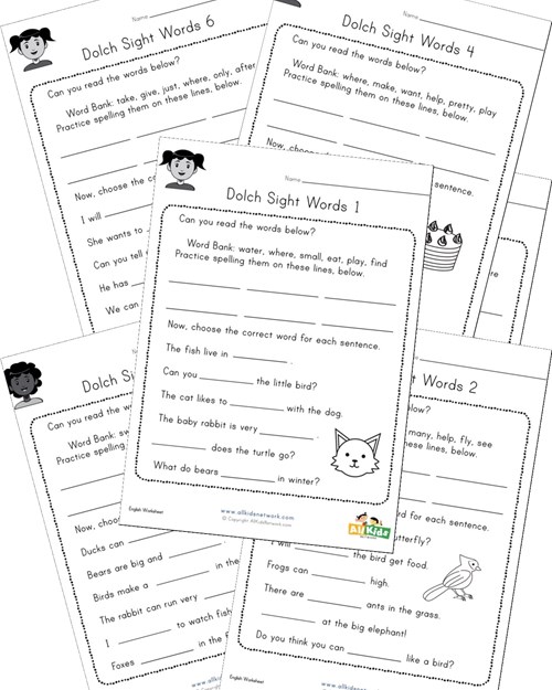 All - 🌟 New Dolch Sight Words Worksheets – Boost Your Child's Reading ...