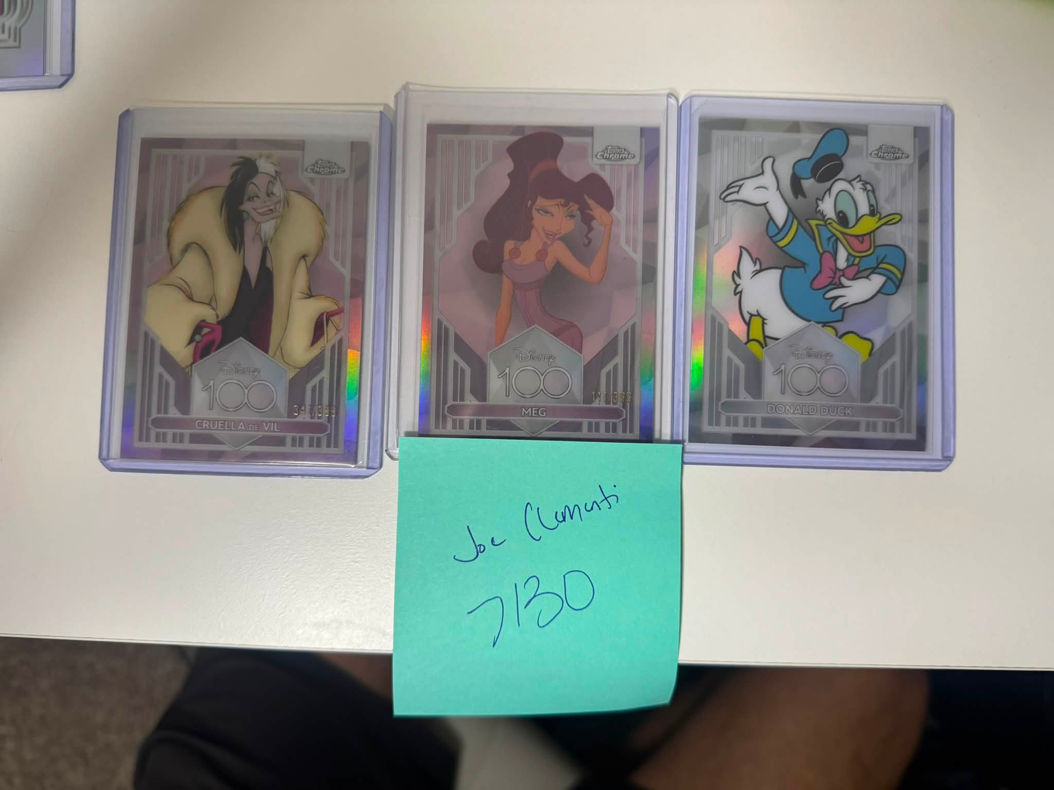 2023 Topps Chrome Disney 100 Pink Refractor Frozone card #72 of