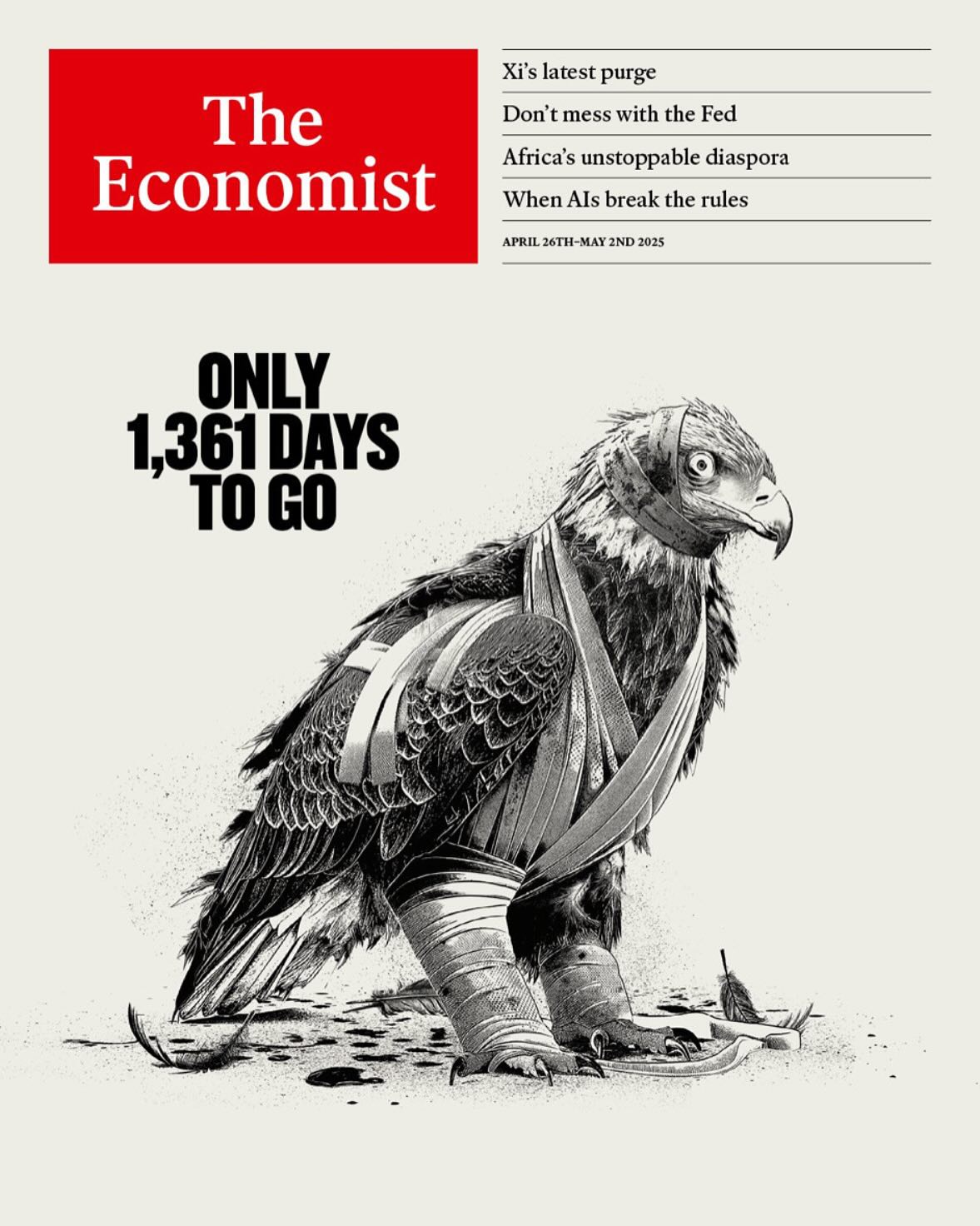 The latest cover of Economist.