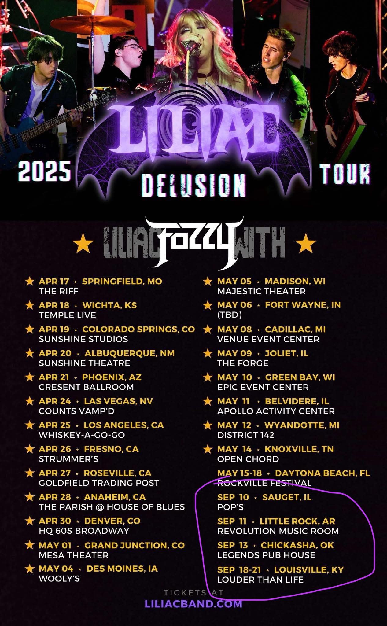 Liliac is your LOUDER THAN LIFE Sept. 18-21 • 2025 🎟️4 Days and