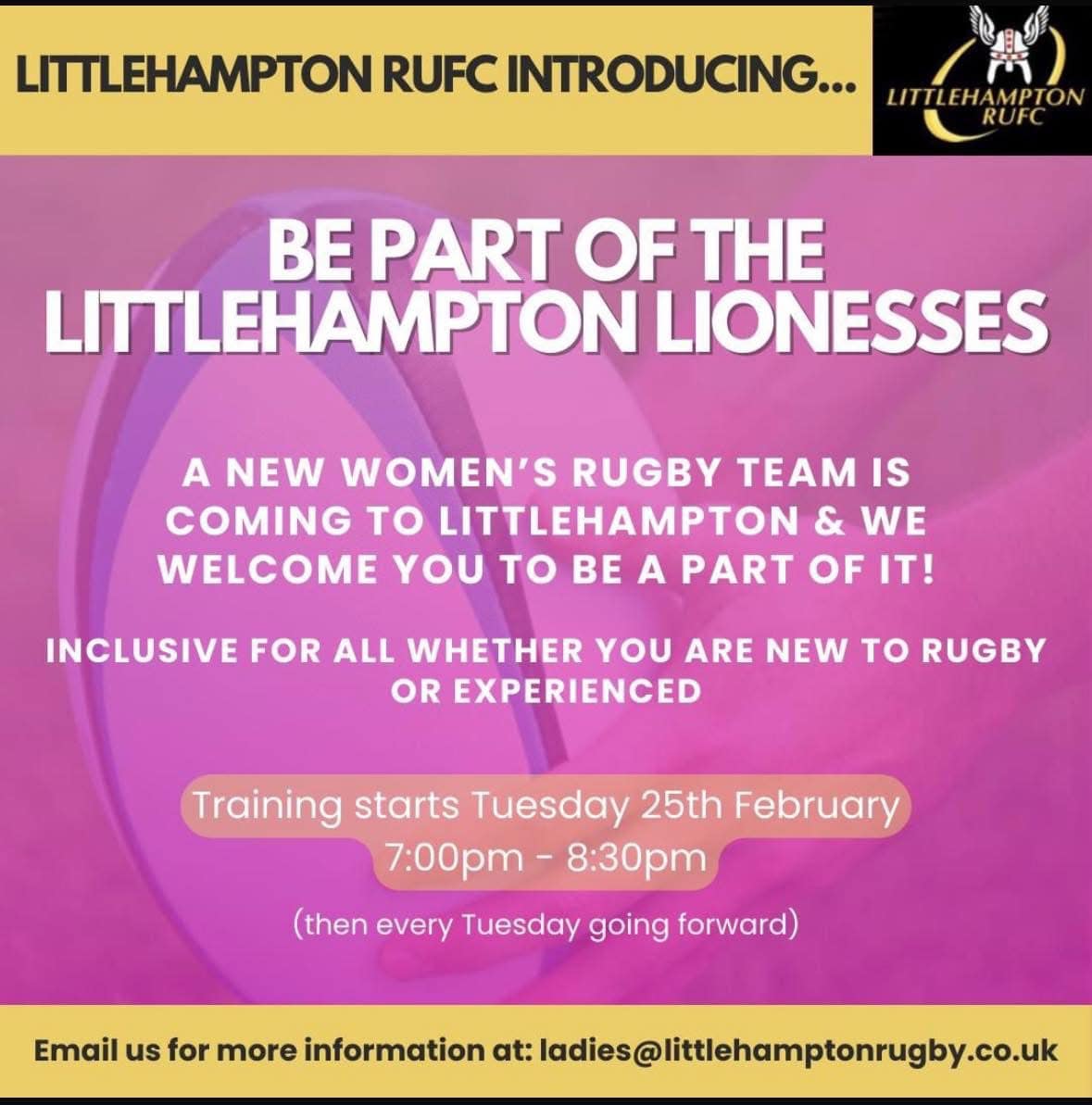 Littlehampton - Today & Tomorrow | New women’s rugby team starting up ...