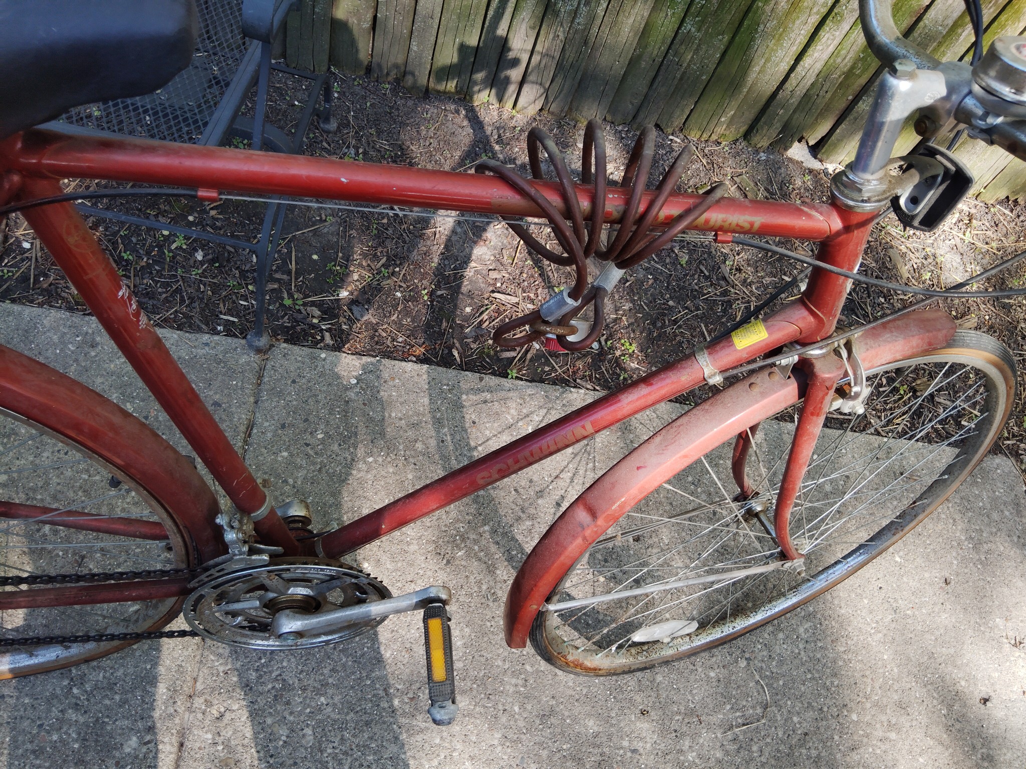 1983 Schwinn World Tourist with original lock and bell