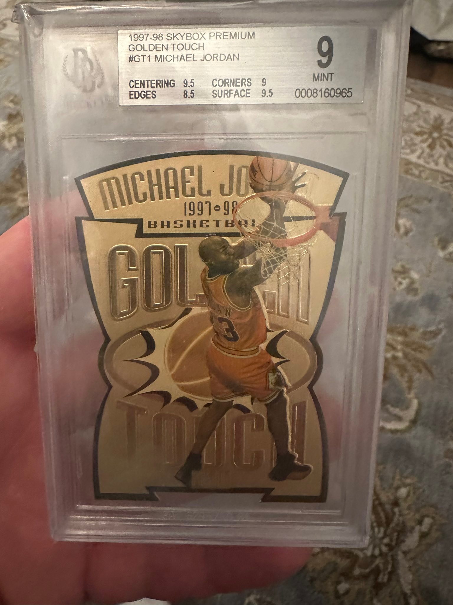 1997 Skybox Premium Golden Touch in BGS 9