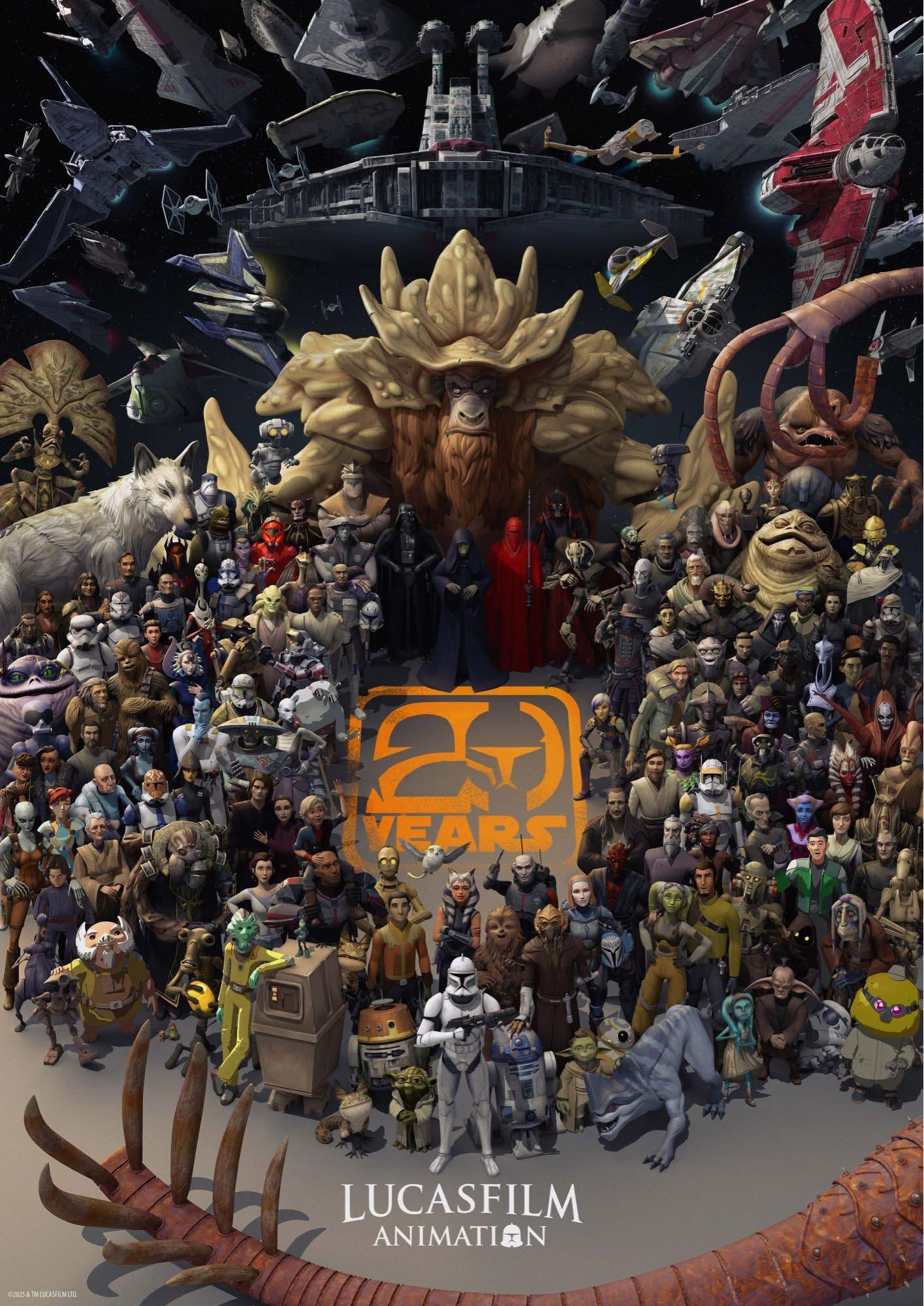 Check out the Star Wars Lucasfilm Animation 20th Anniversary