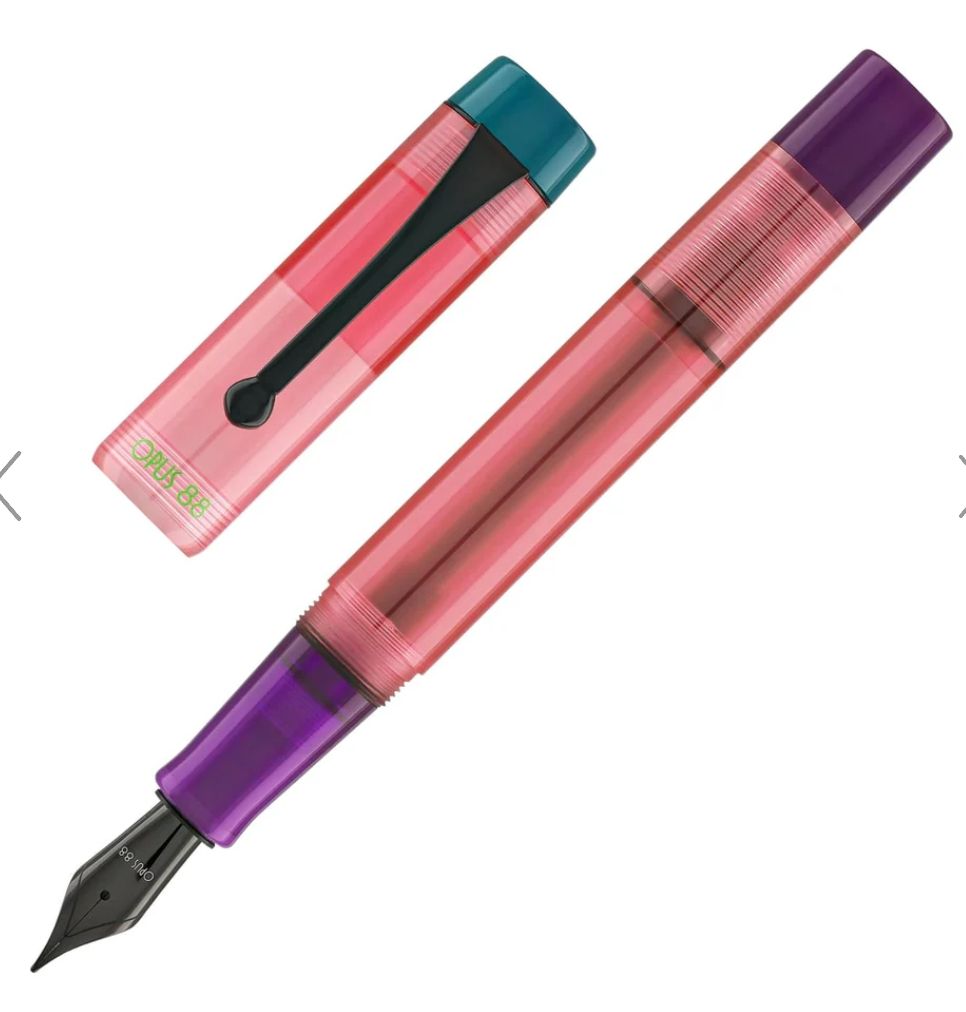 Opus 88 demonstrator fountain pen review with 1.5mm stub nib