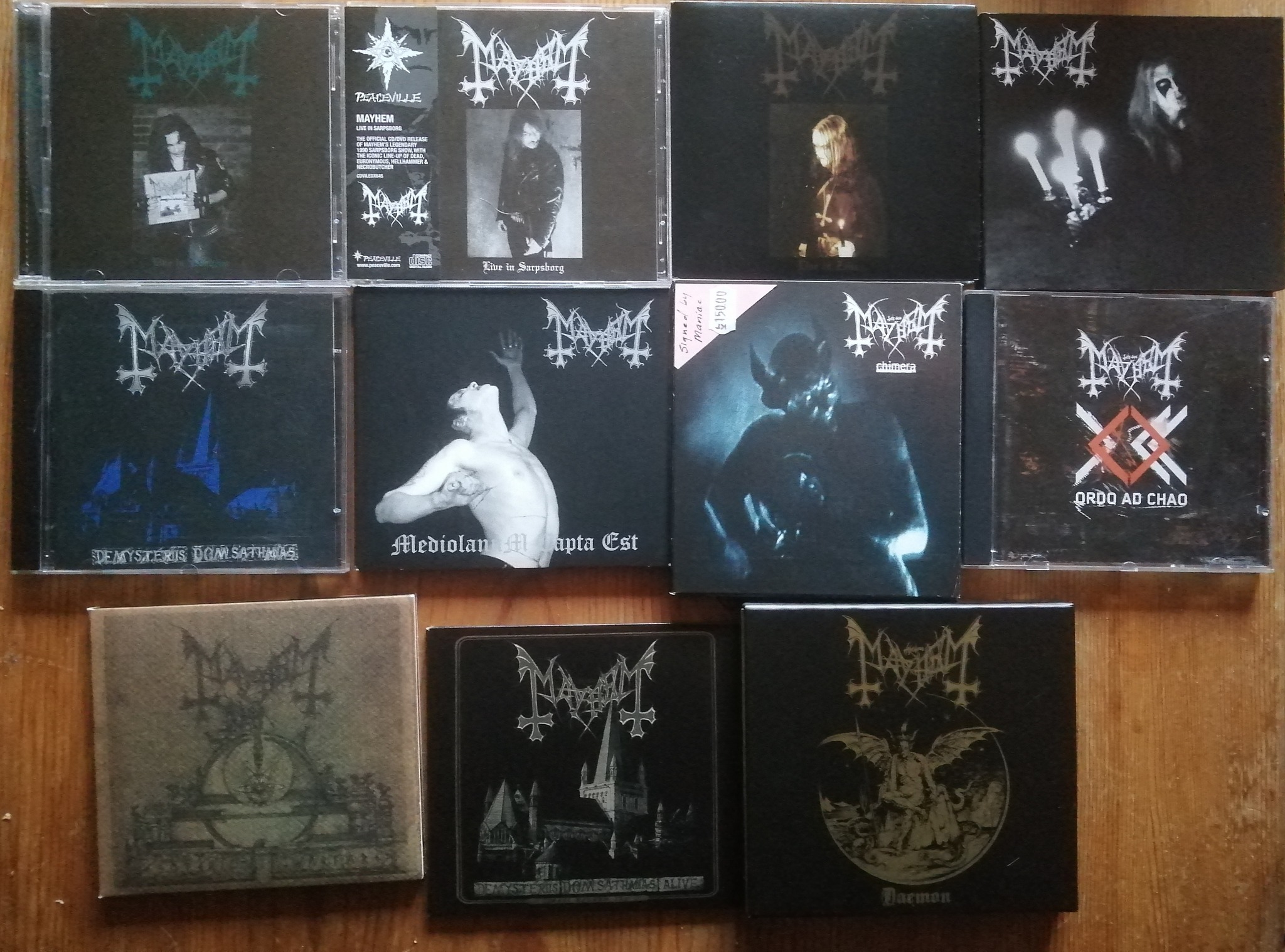 My Mayhem collection in no particular order.