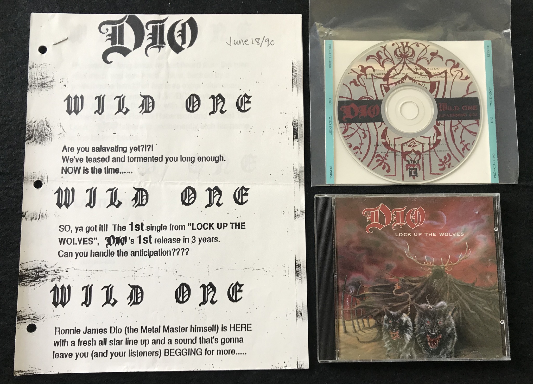 May 15th 1990 - Dio released the album “Lock Up The Wolves”