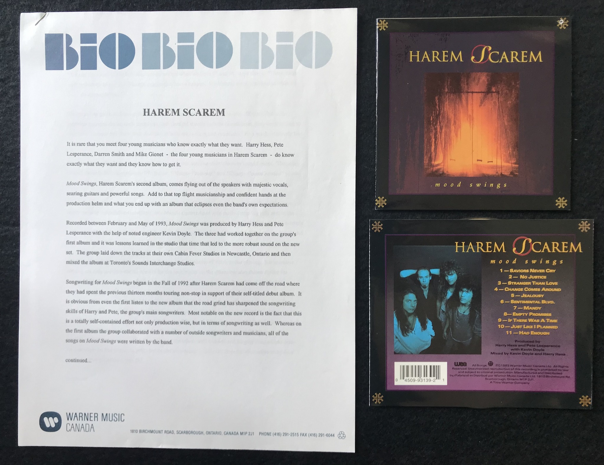 Harem Scarem's Mood Swings album review