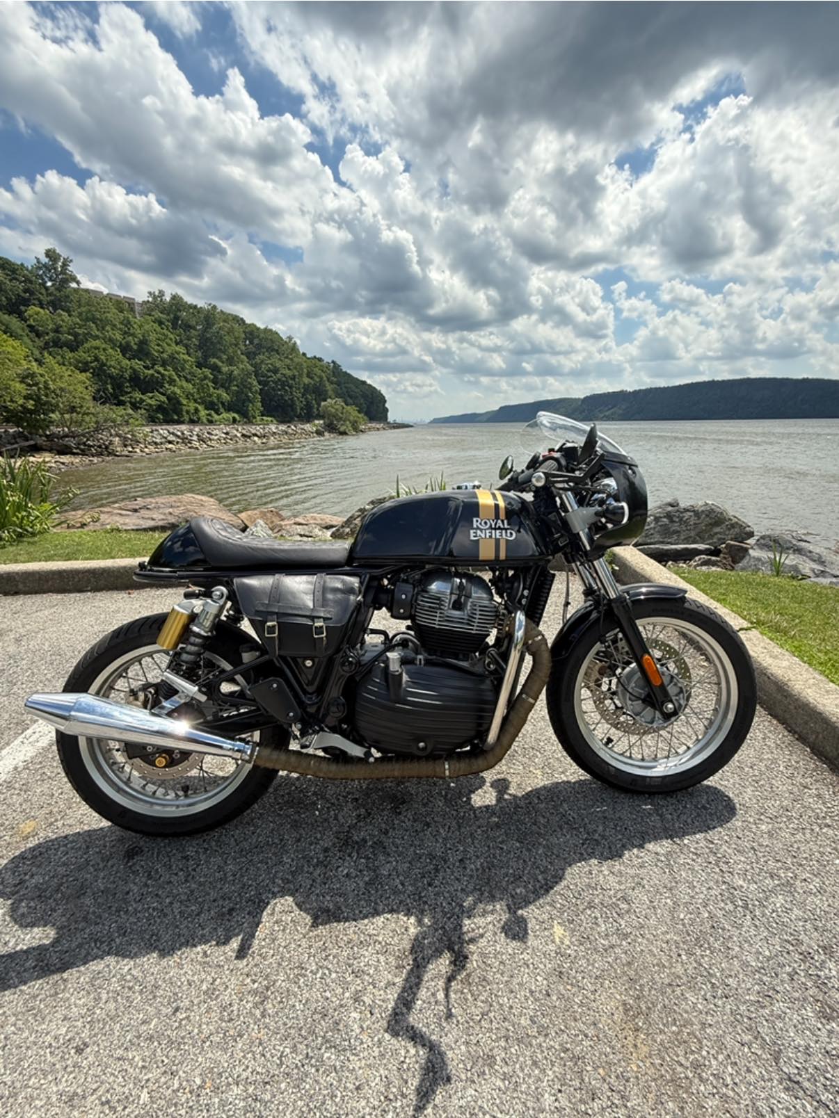 Dual Seat Cowl Black Magic fit for Royal Enfield Continental