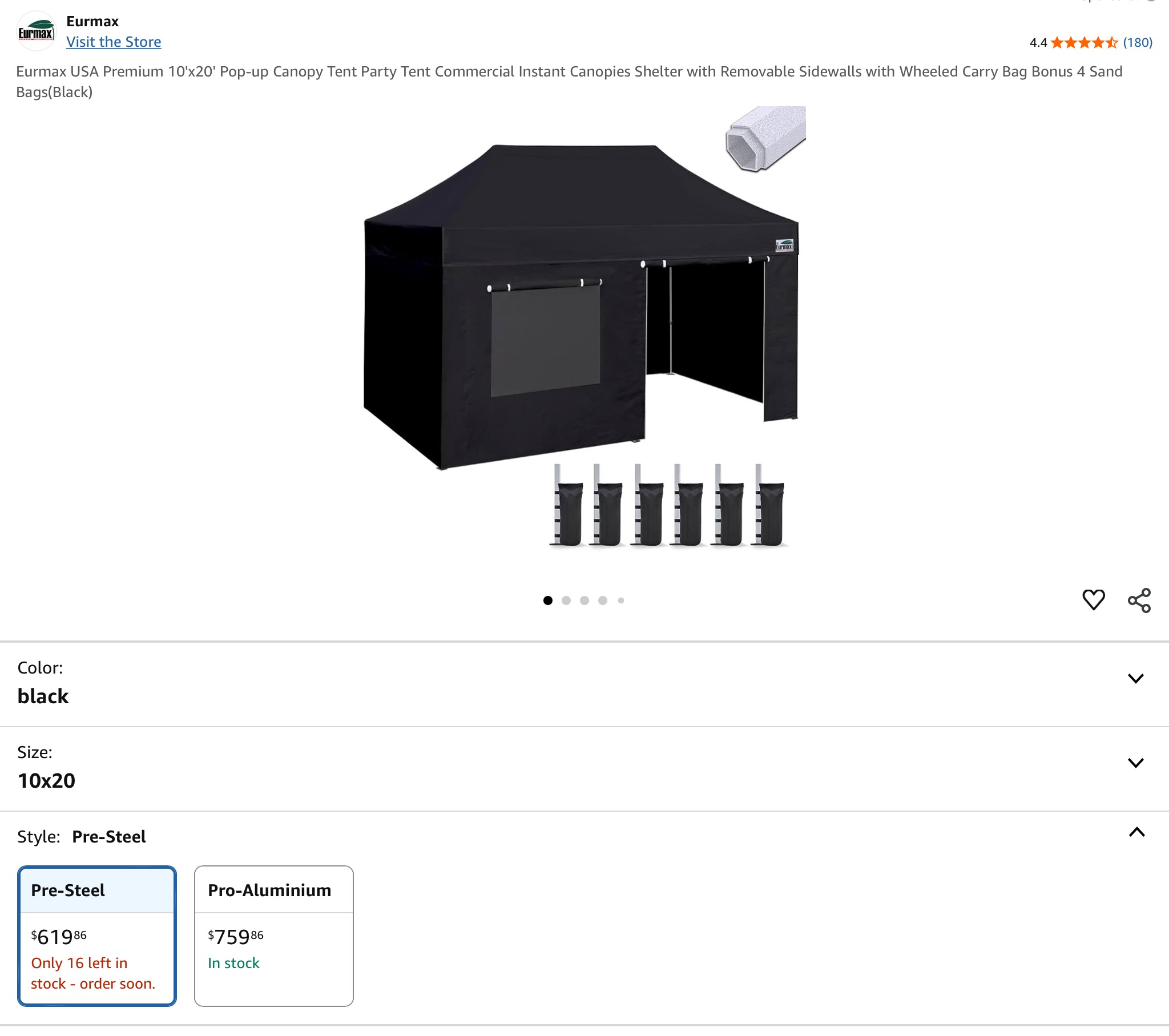 Trio vs XP series tents for events