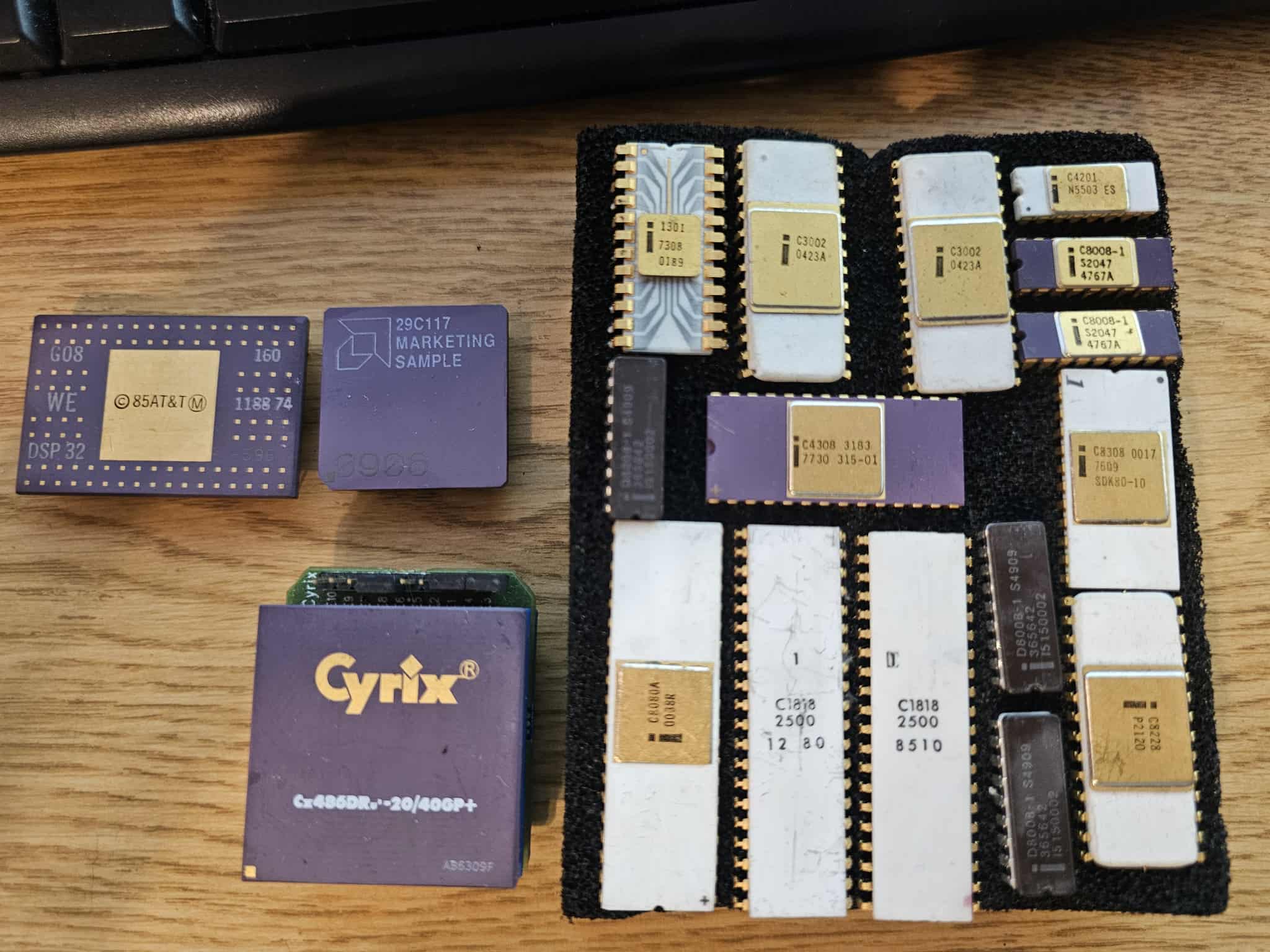 Collecting cool electronic parts like Cyrix cx486dru2
