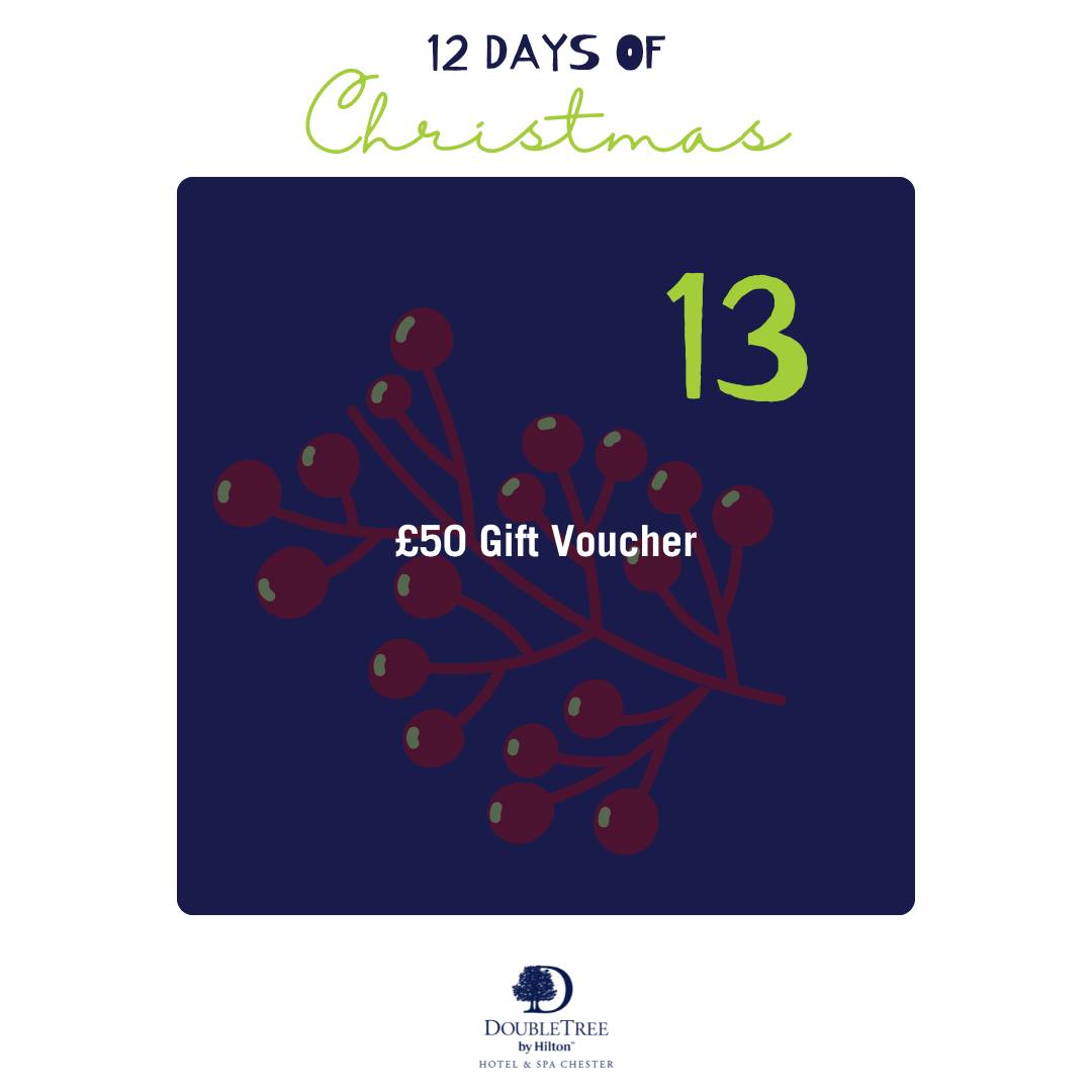 𝐃𝐚𝐲 𝟏: £𝟓𝟎 𝐆𝐢𝐟𝐭... - DoubleTree by Hilton Hotel & Spa Chester | Facebook