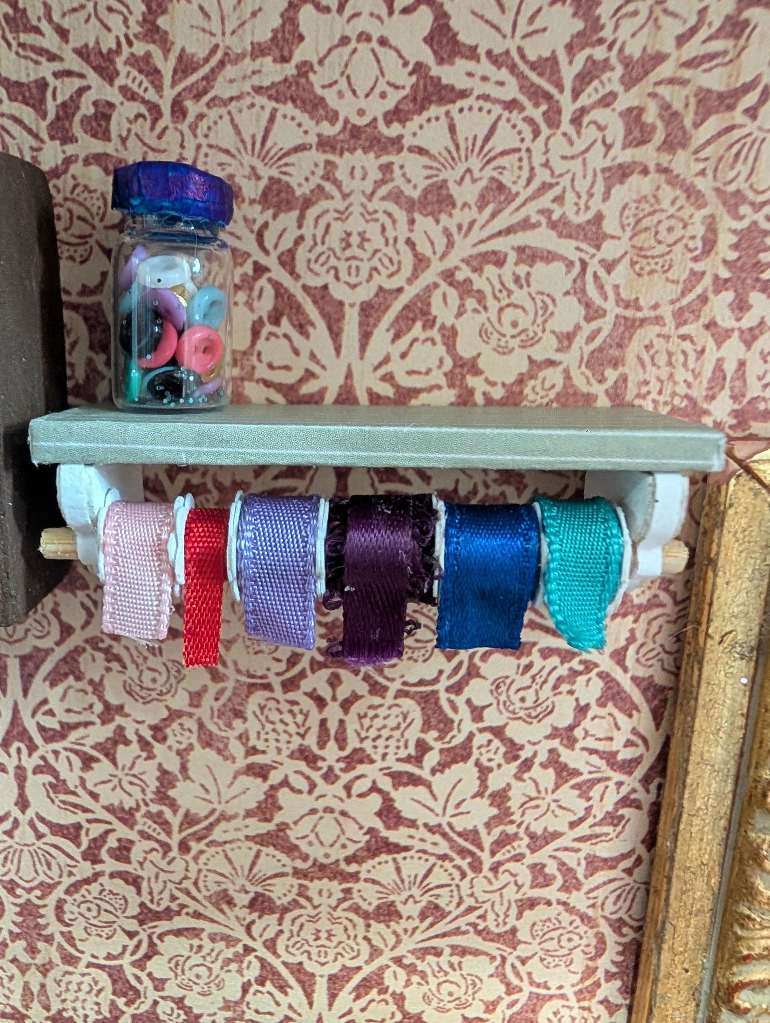 Melody Jane Dollhouse Miniature Sewing Room Accessory - 1:12 Scale Needlework Haberdashery Set