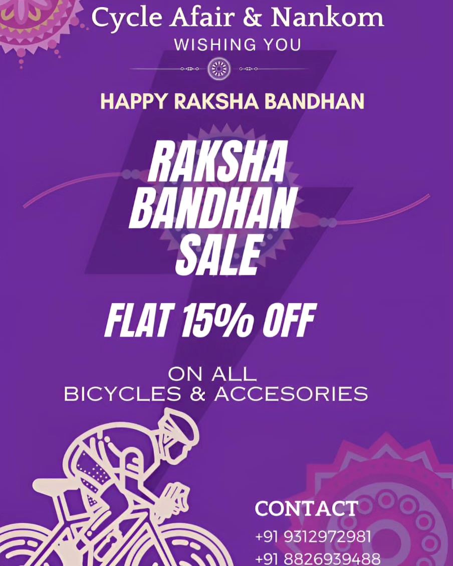 Nankom - 🚴‍♂️ *Raksha Bandhan Special at Cycle Afair & Nankom Doctor of ...