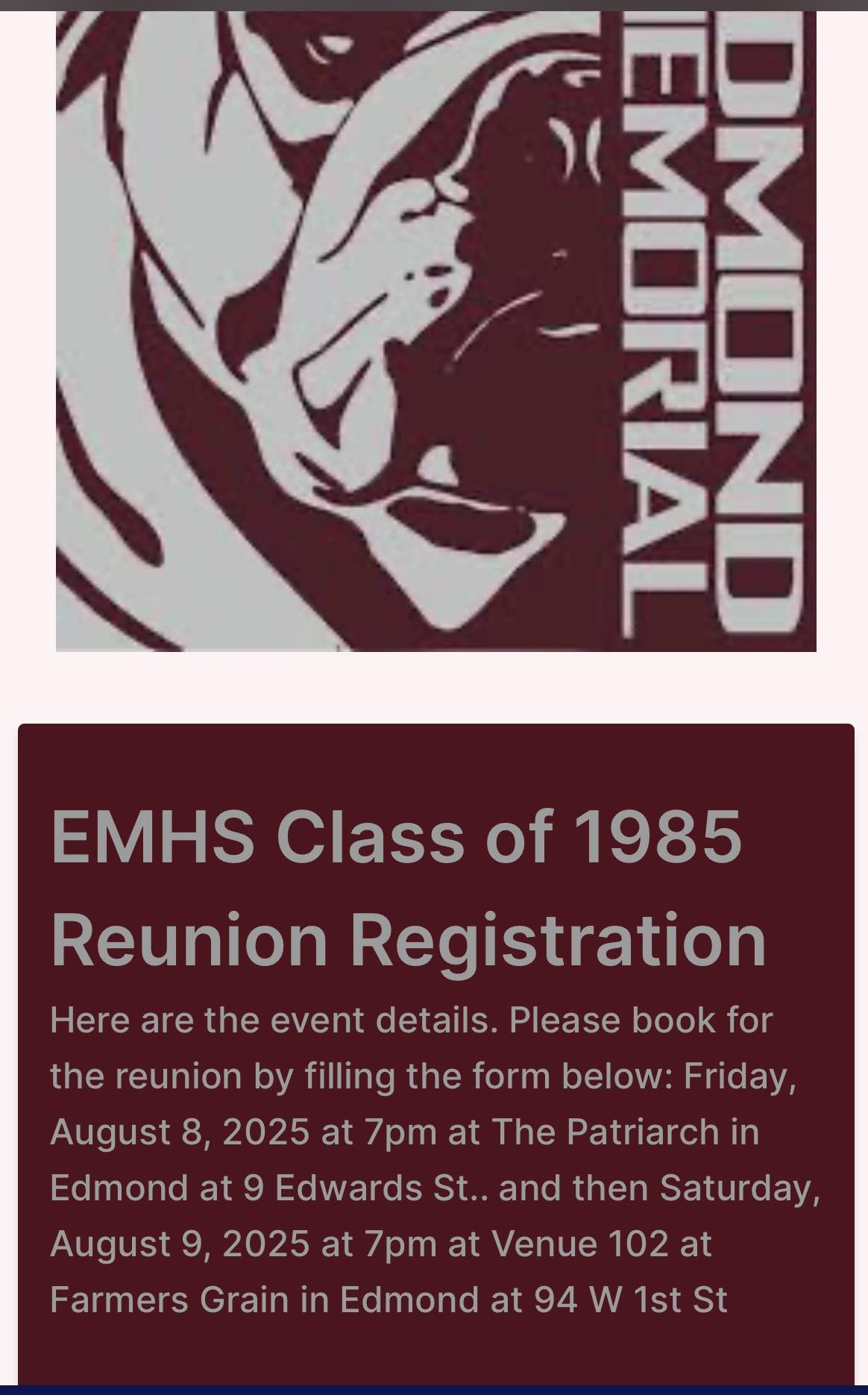 Edmond Memorial High School Class of 1985 | Facebook