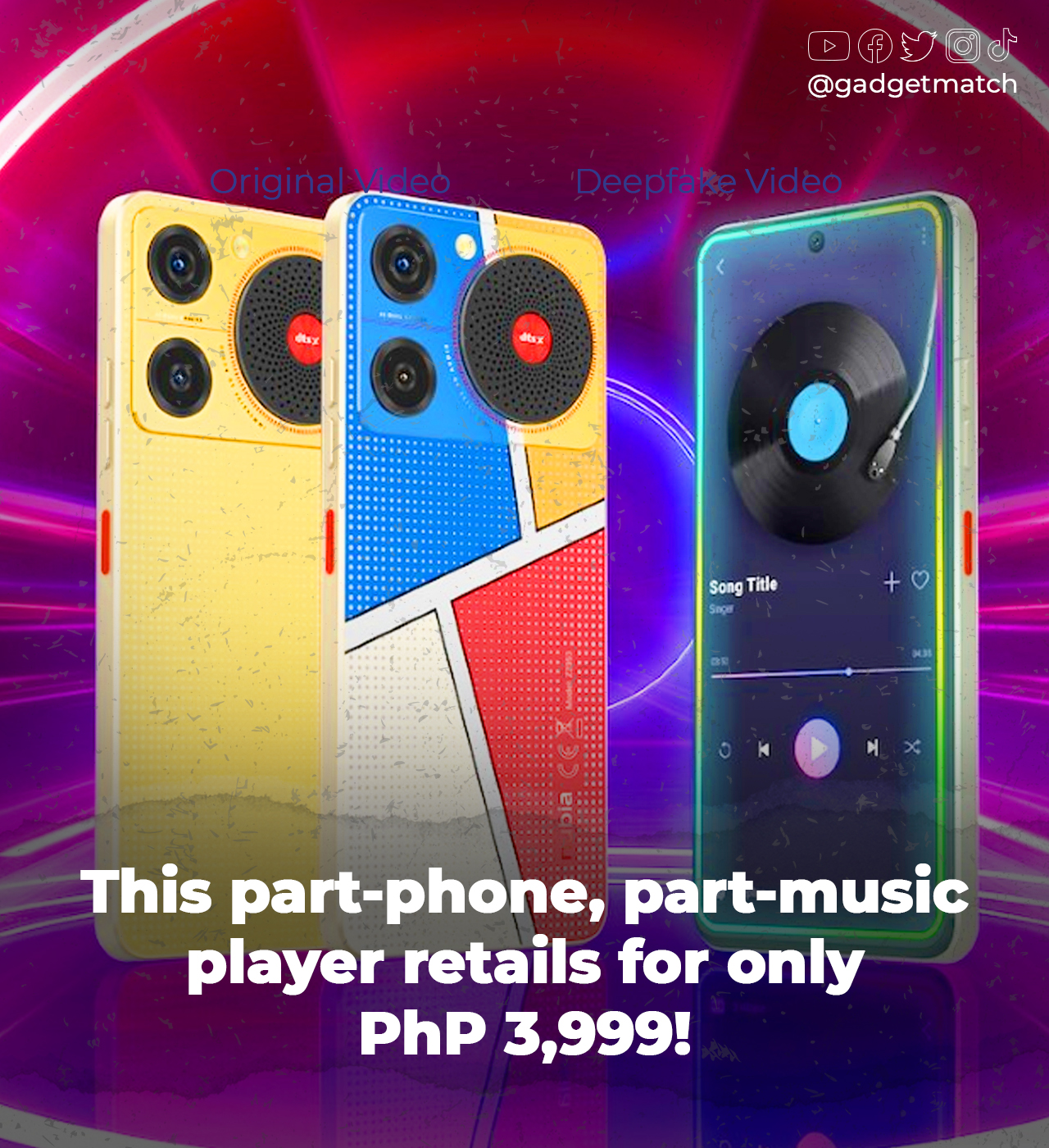 Keep the beats going with the ZTE Nubia Music - 128GB storage, 4GB