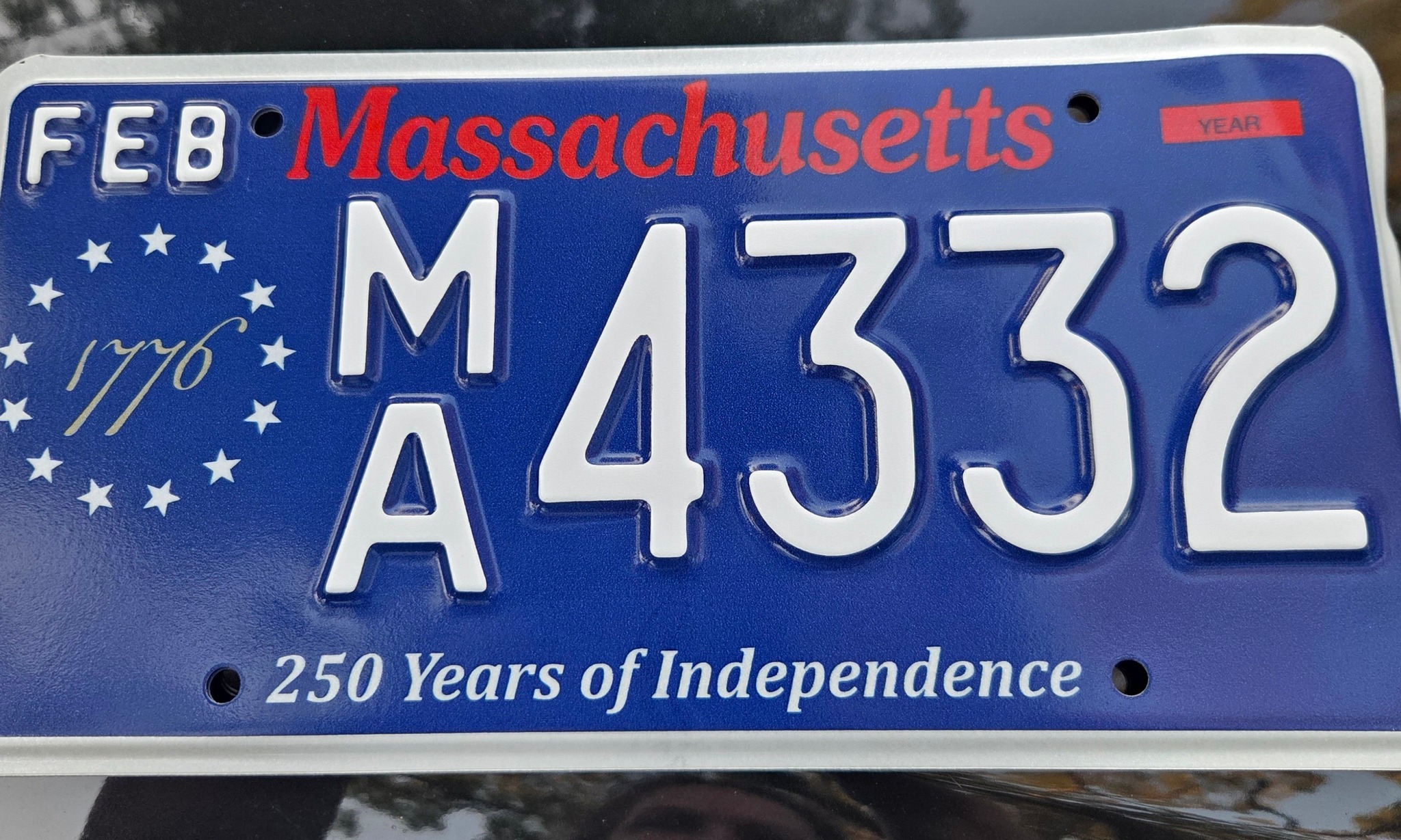Custom Boston Massachusetts Aluminum License Plate - Personalized With ANY Text!