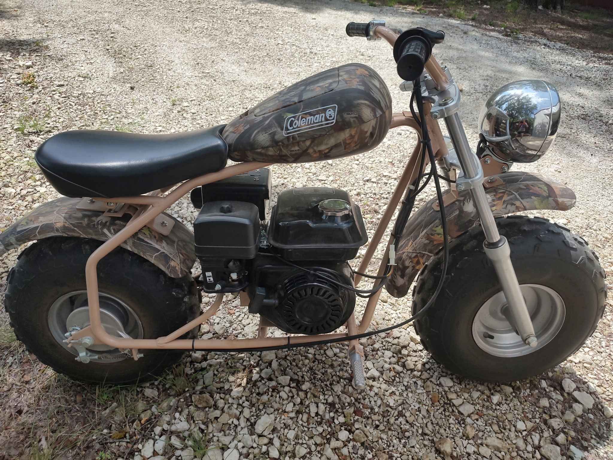 coleman camo ct200 extreme mini biks MB 200S So my camo Coleman has