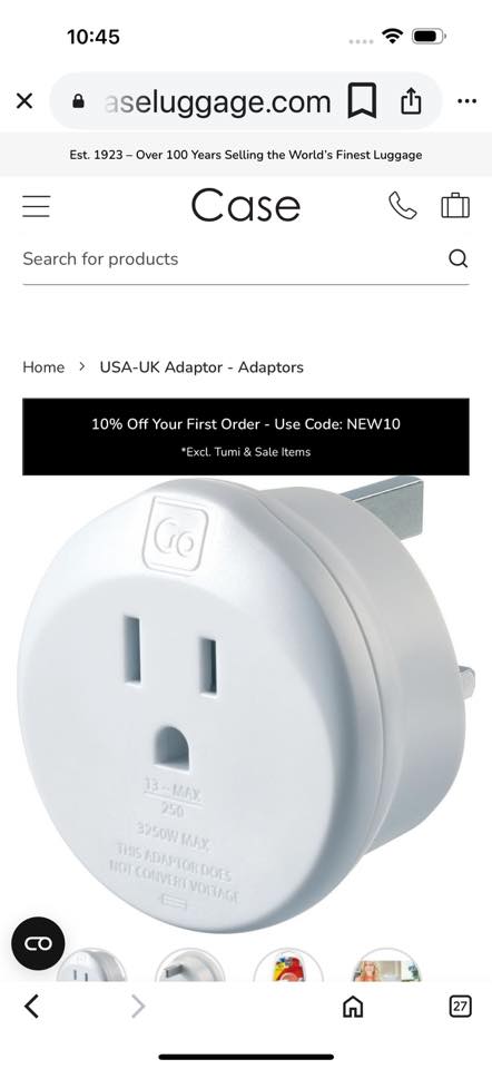 10PCS US/USA to European Euro EU Travel Charger Adapter Plug Outlet Converter eB
