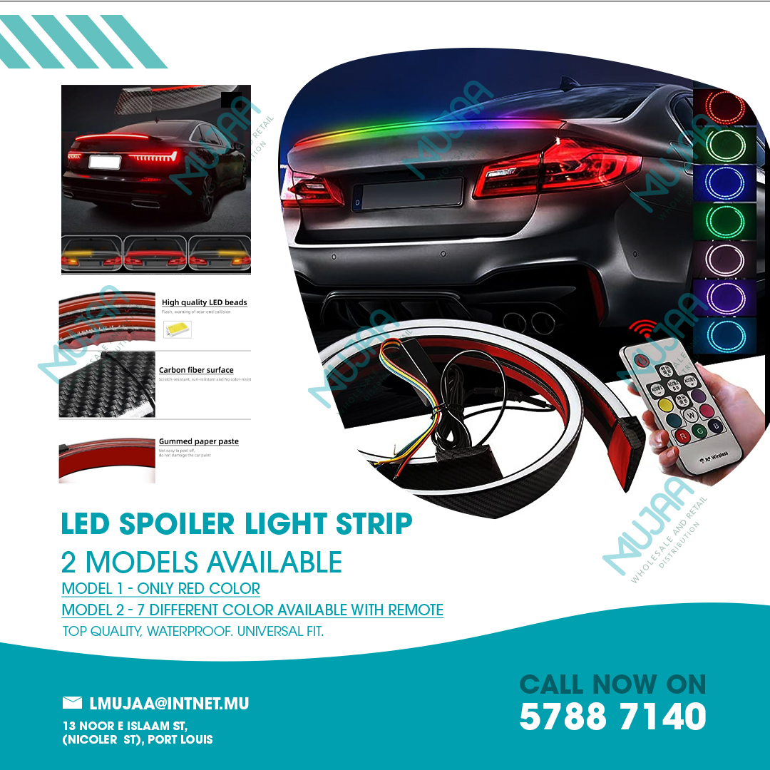 Mujaa - ⚠️ New Product Alert ⚠️ Led Spoiler. Available in different ...
