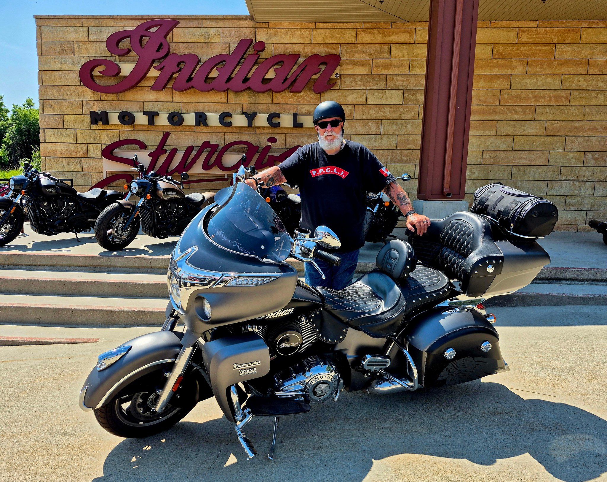 Timothy White and Indian Larry at Sturgis 2005