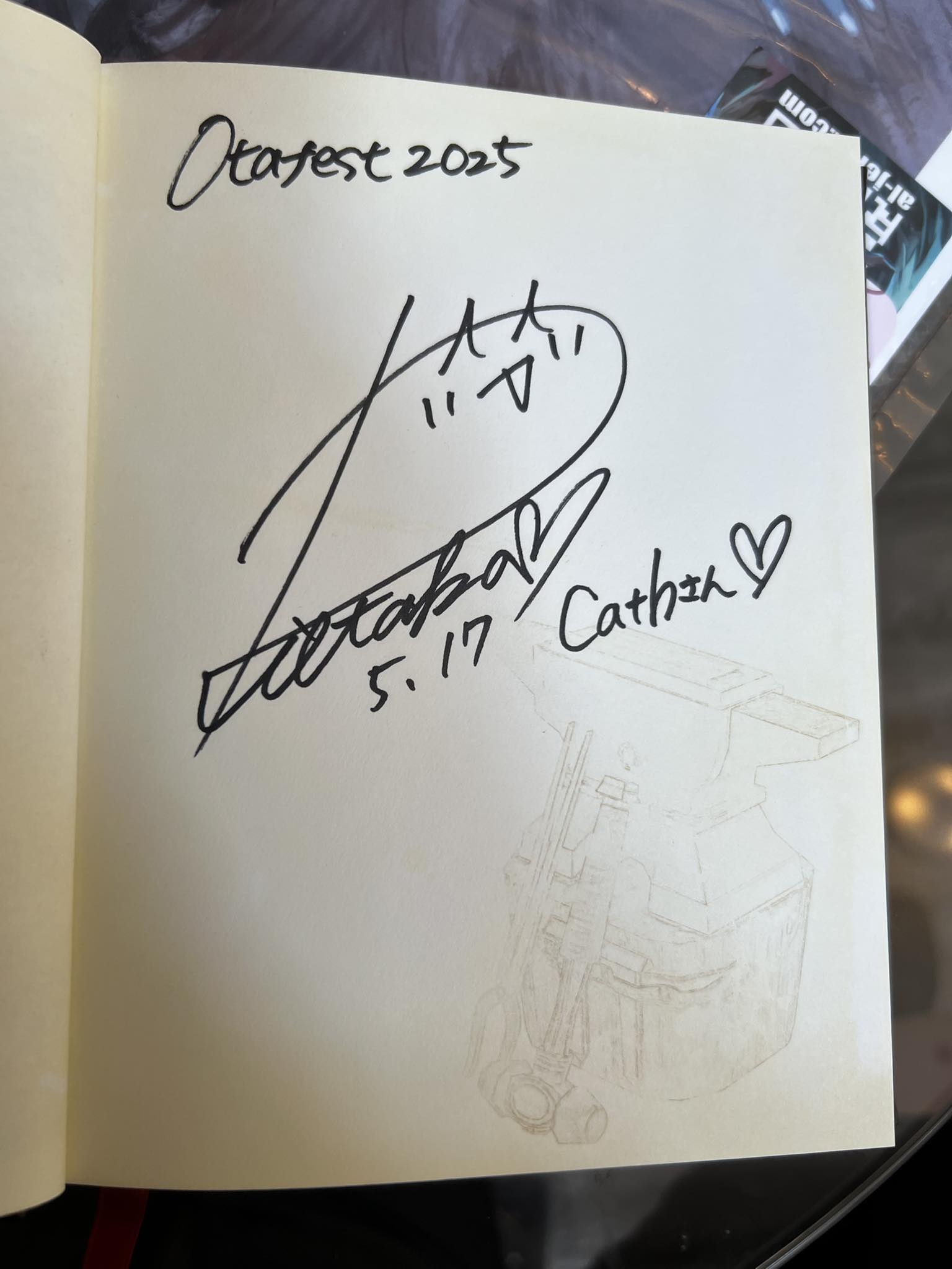 Autograph from Rei Tanaka for Final Fantasy XIV Characters display picture 1