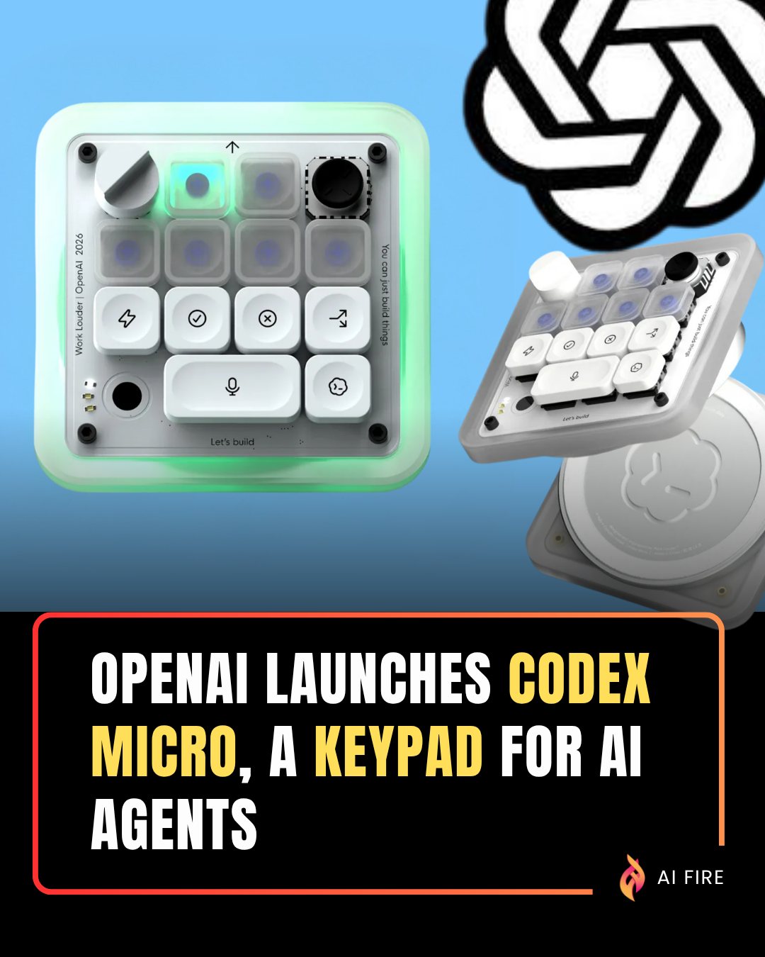 OpenAI and Work Louder's $230 Codex Micro keyboard is now