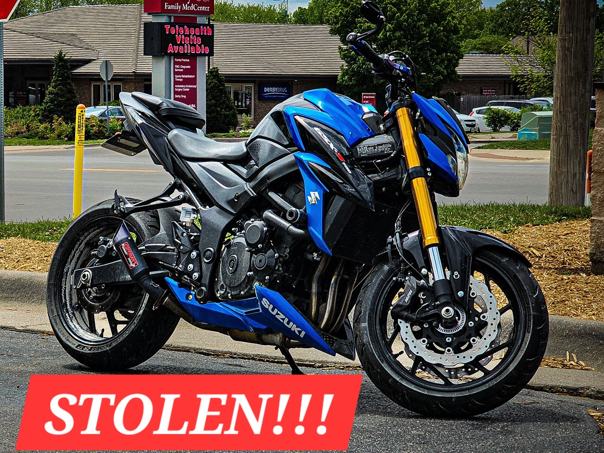 2018 Suzuki GSXS750 stolen in Leavenworth, KS