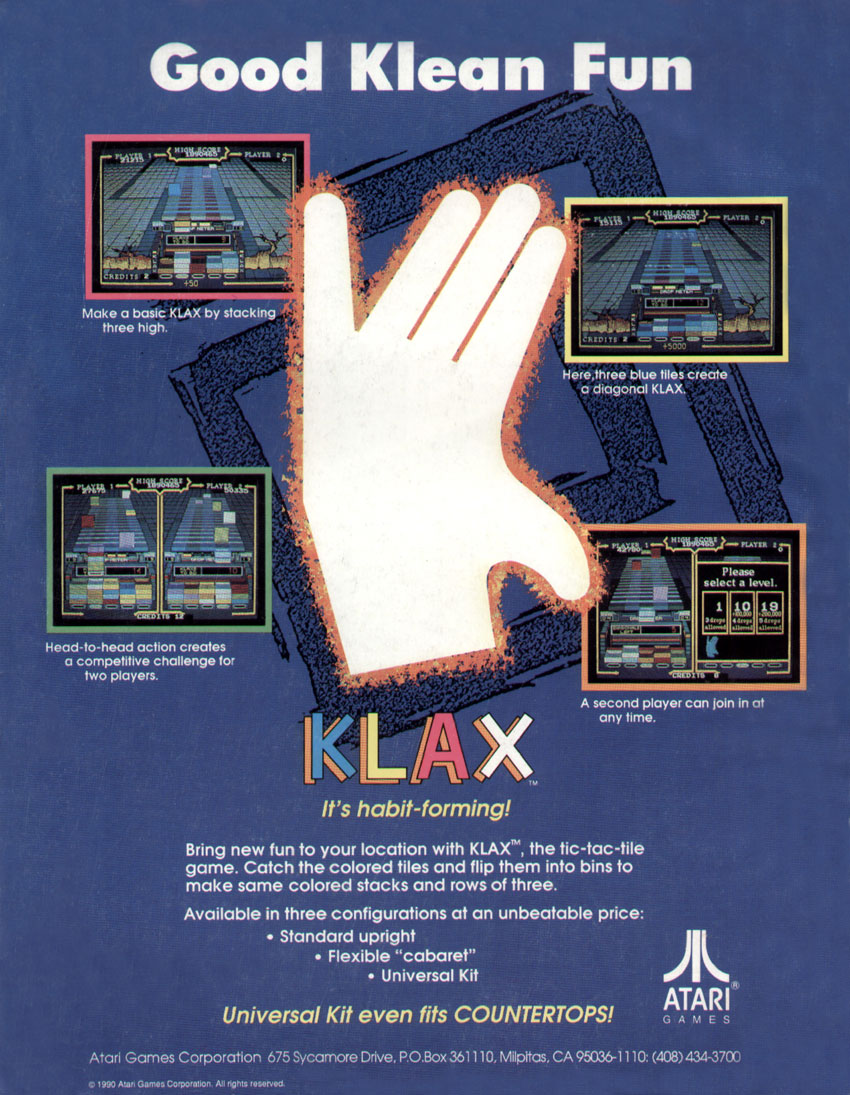 What are your memories of Atari's Klax game?