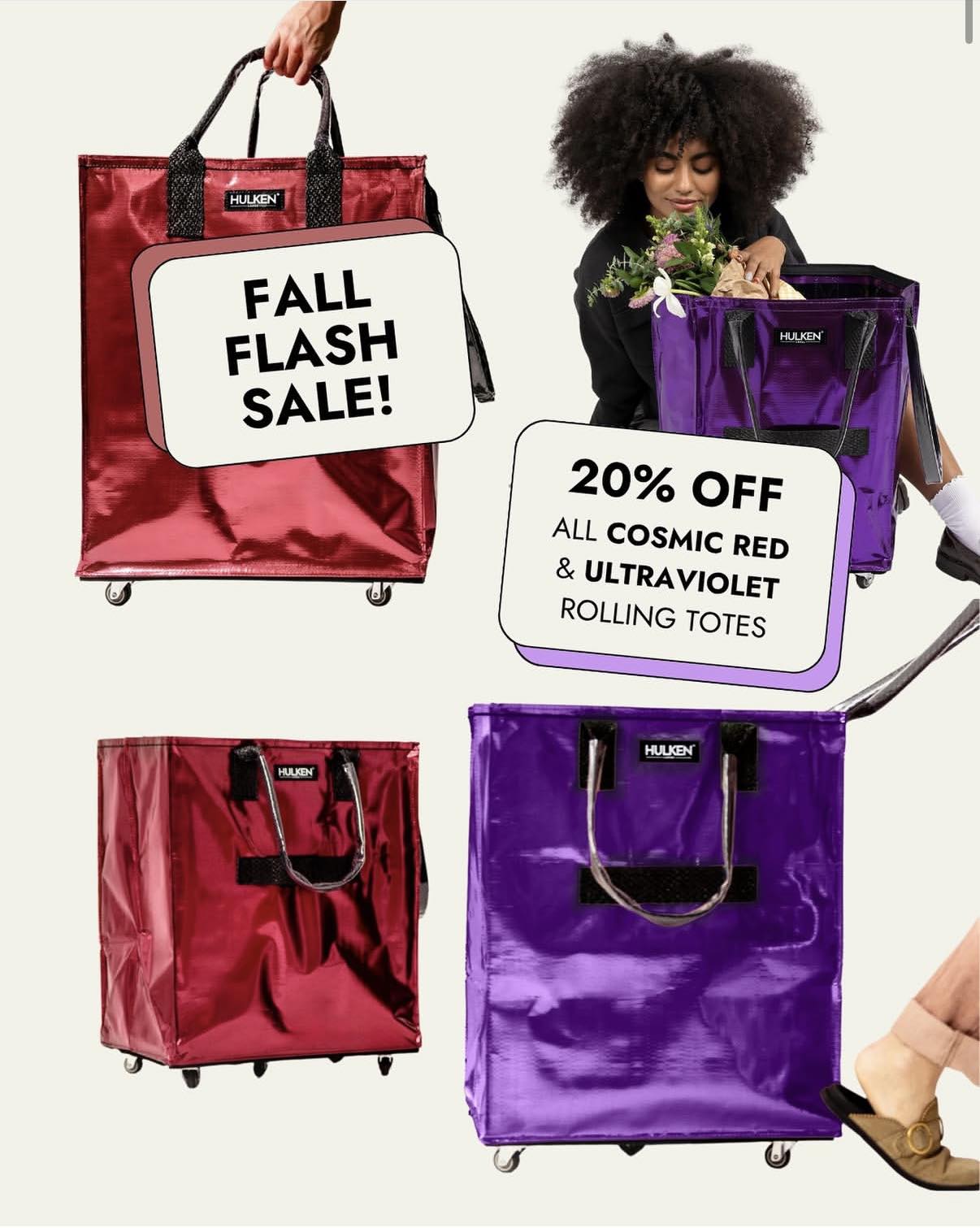 New Hulken bags in lilac and teal now available