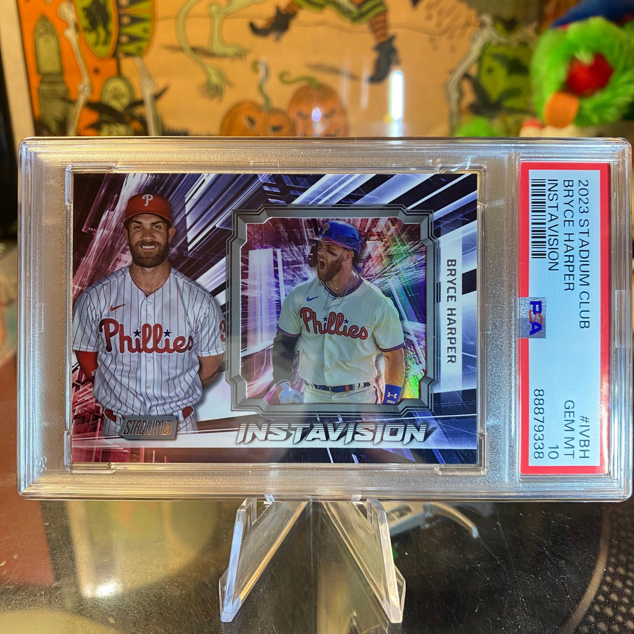 2020 STADIUM CLUB CHROME POWER ZONE GOLD REFRACTOR BRYCE HARPER /50
