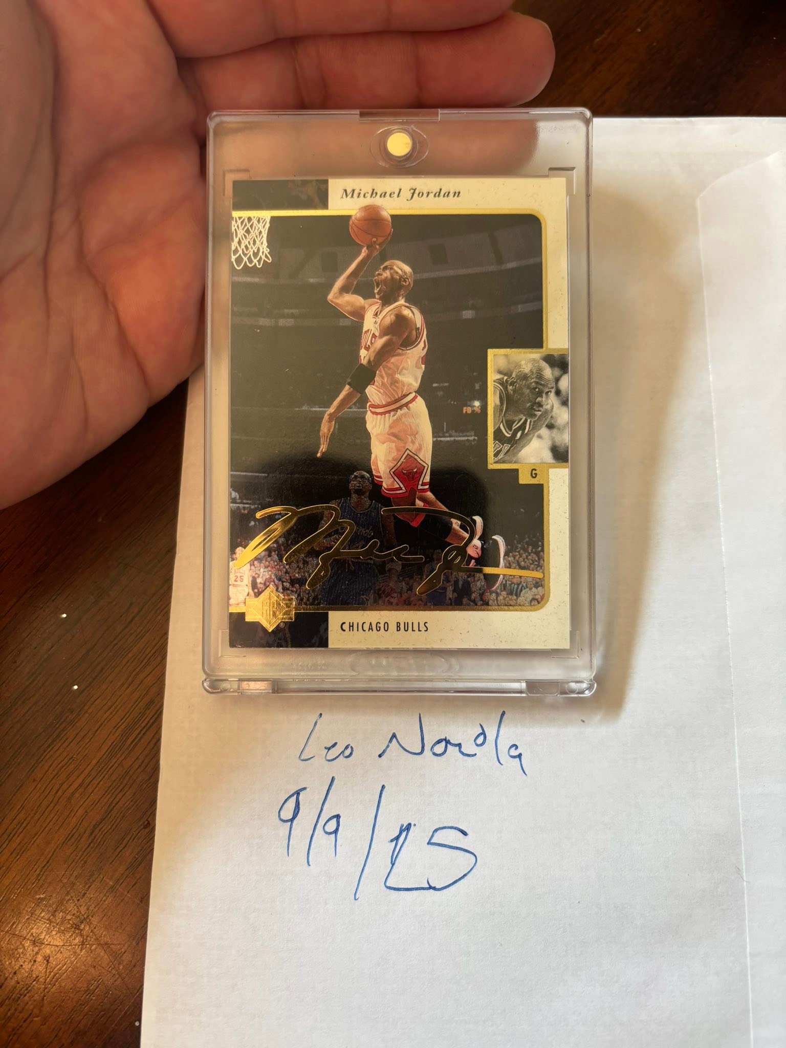 Michael Jordan GOLD FACSIMILE This is not serial numbered 