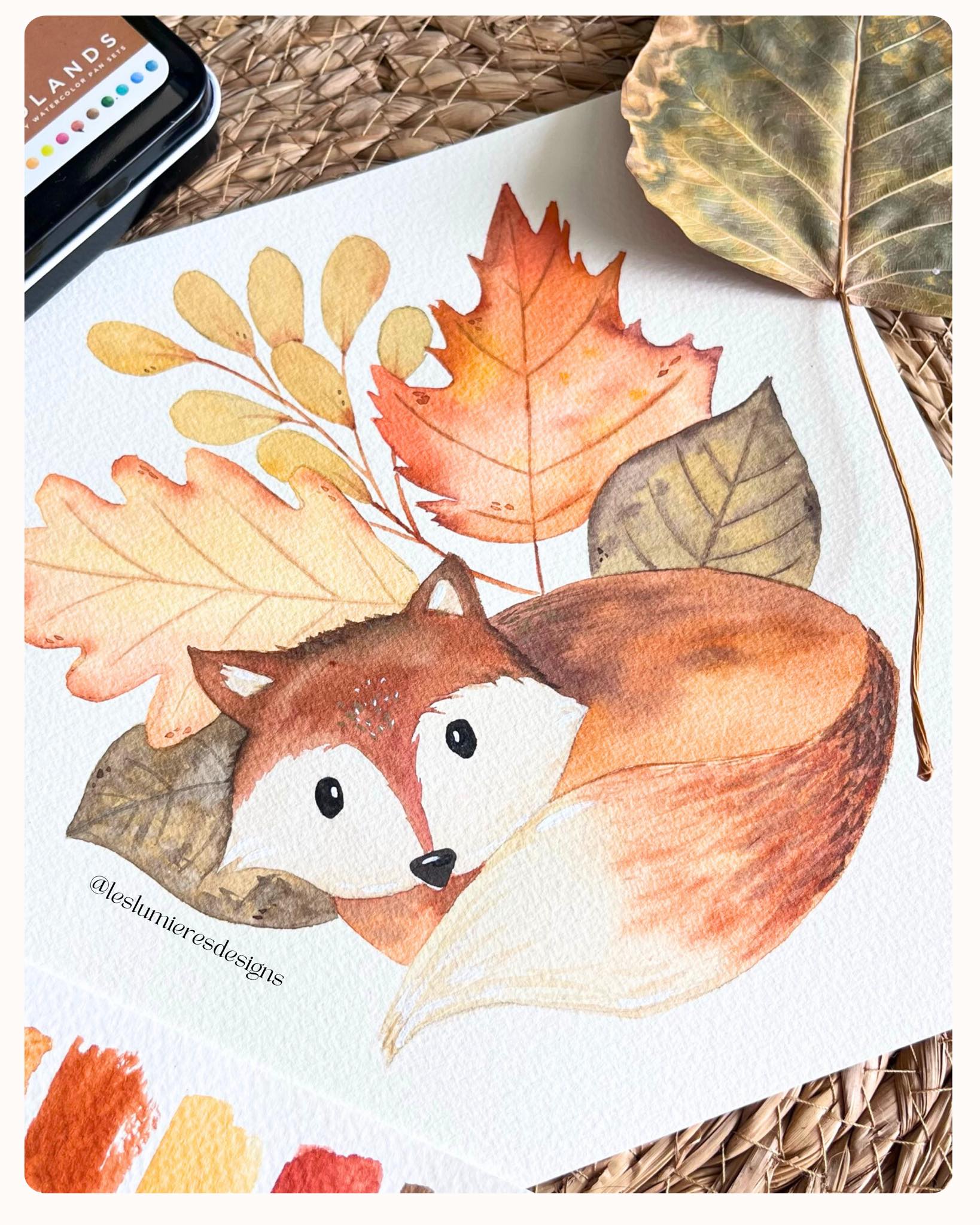 Watercolor Tutorials for Beginners | I painted this lovely little fox ...