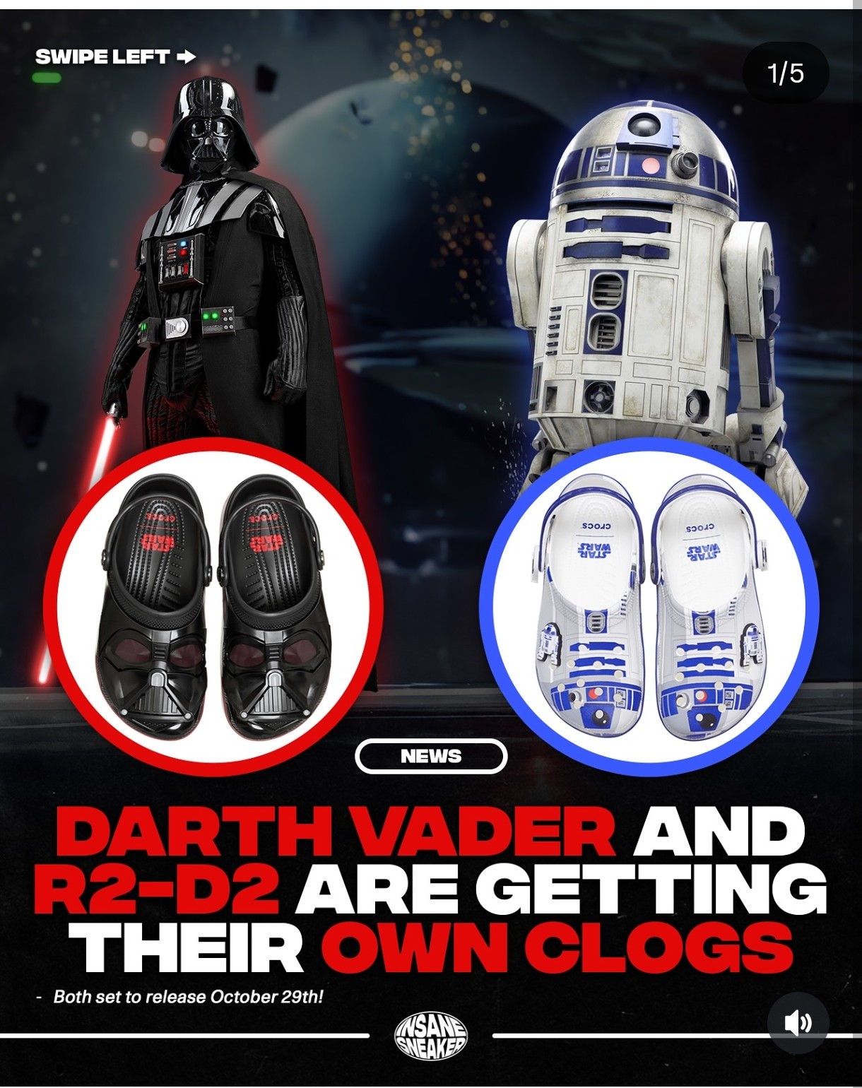 新品】 crocs Star Wars Darth Vader Clog 26 Star Wars Crocs 