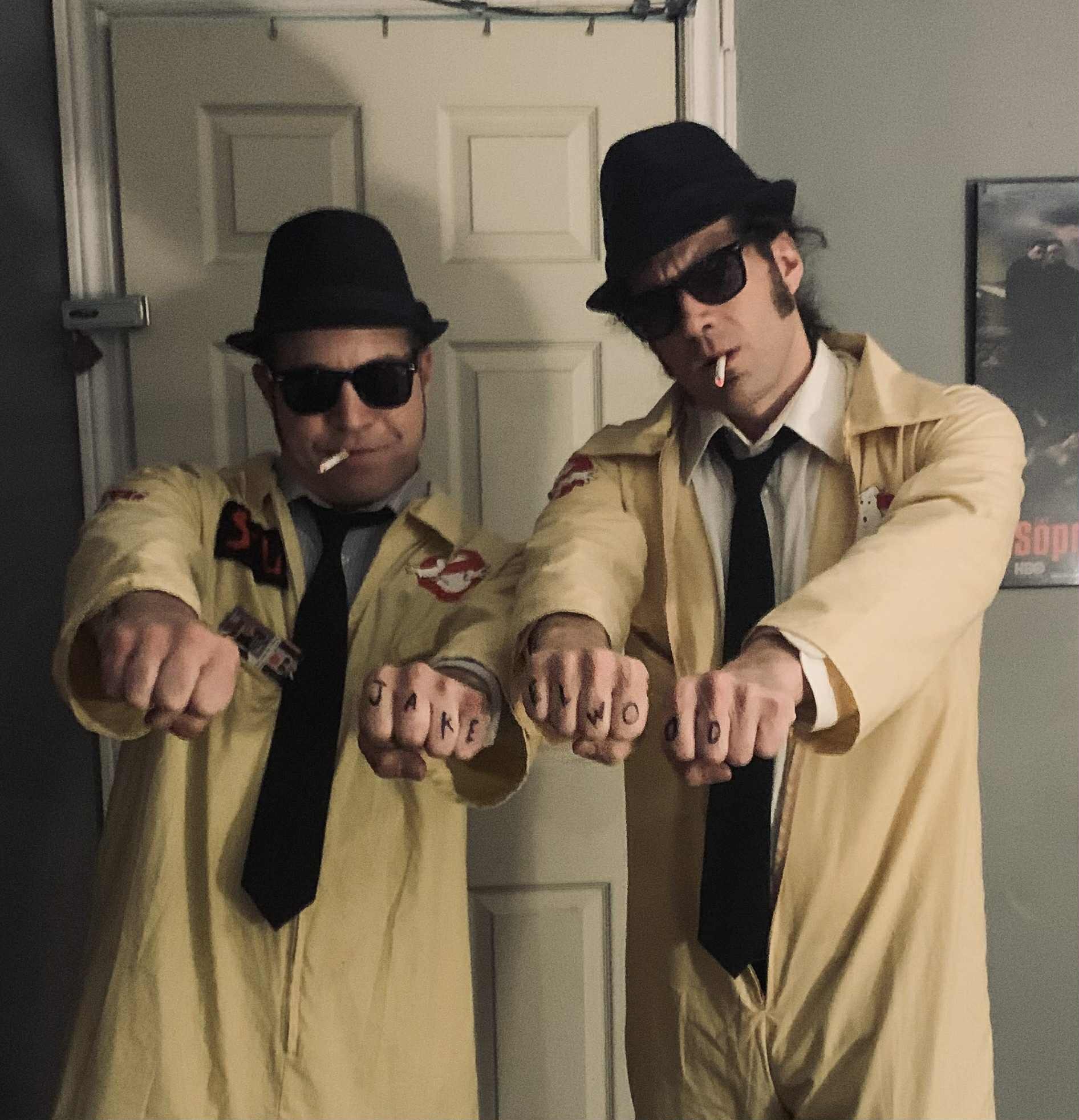 how to dress like the blues brothers Ghostbusters and tribute costumes Size:L Fits US (12-14) so all you need 70's_Dresses Women's Elegant Sexy Slit