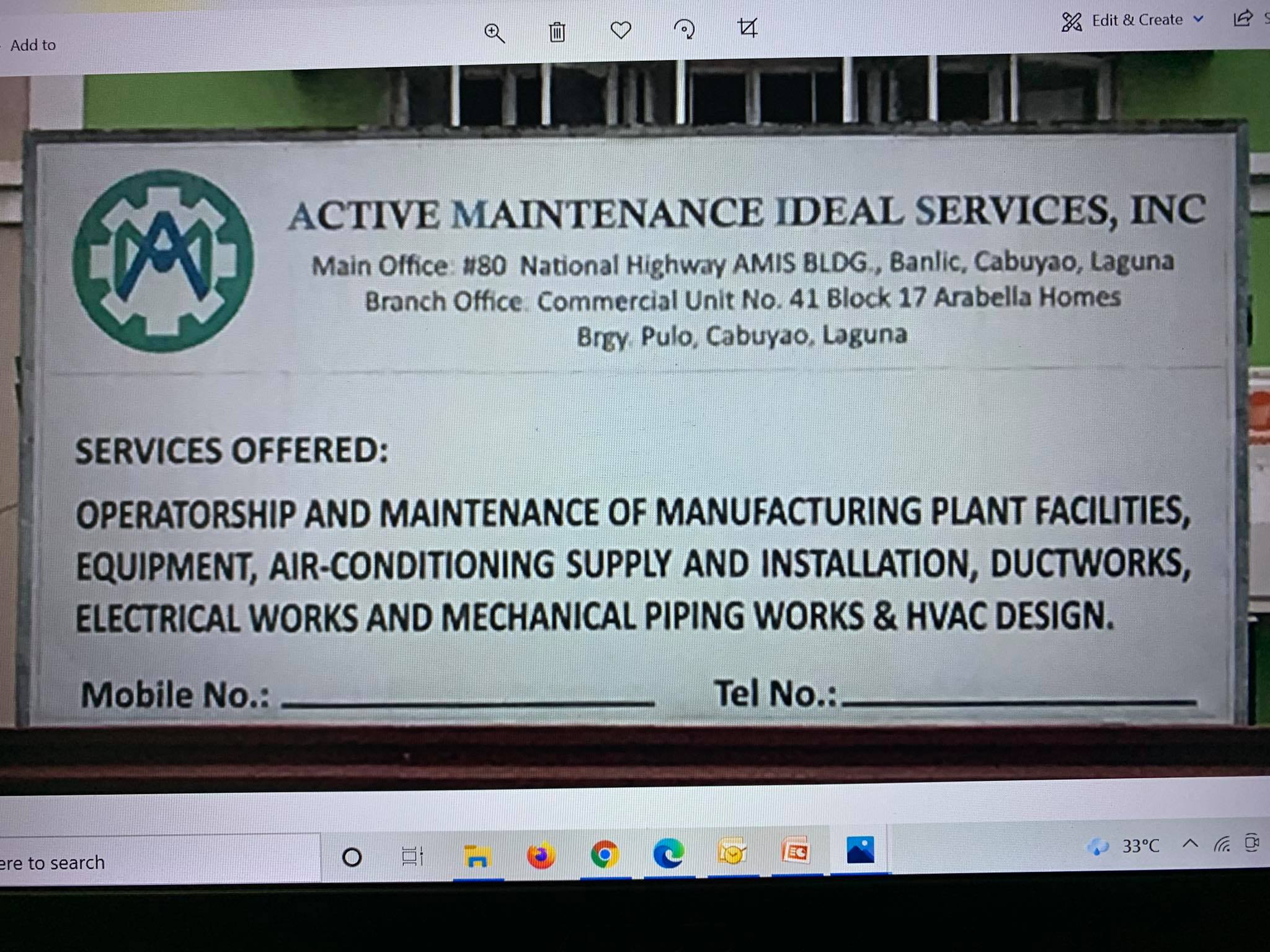 Active Maintenance Ideal Services Inc. | Cabuyao