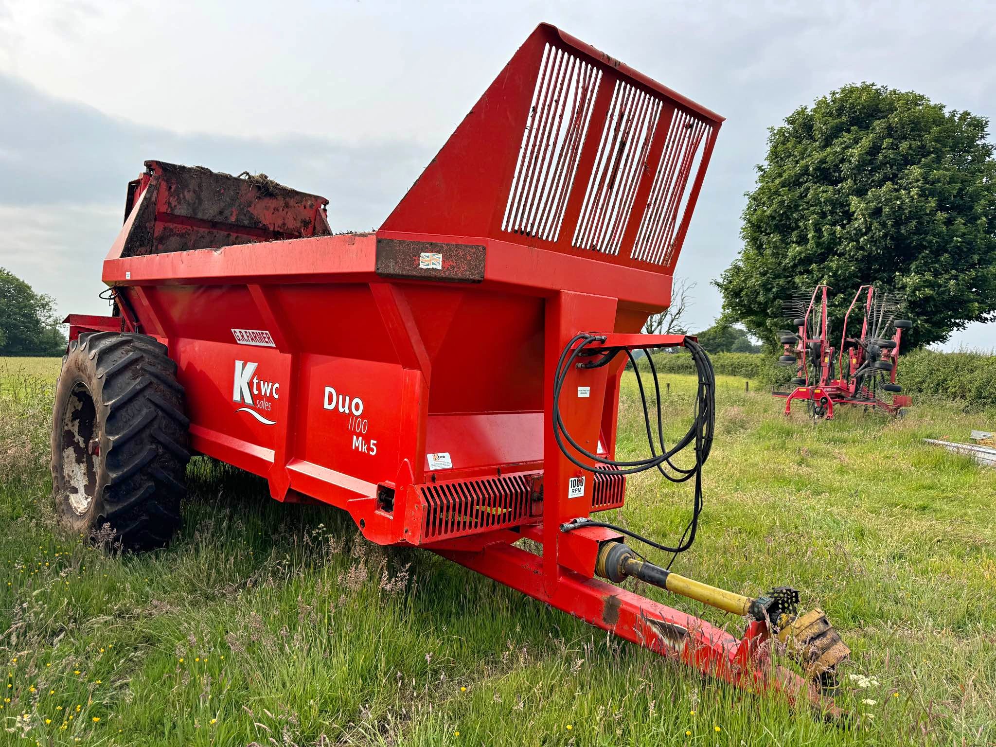 2015 KTwo 1100 MK5 Rear Discharge Spreader - Trailers - Radstock, Bath ...
