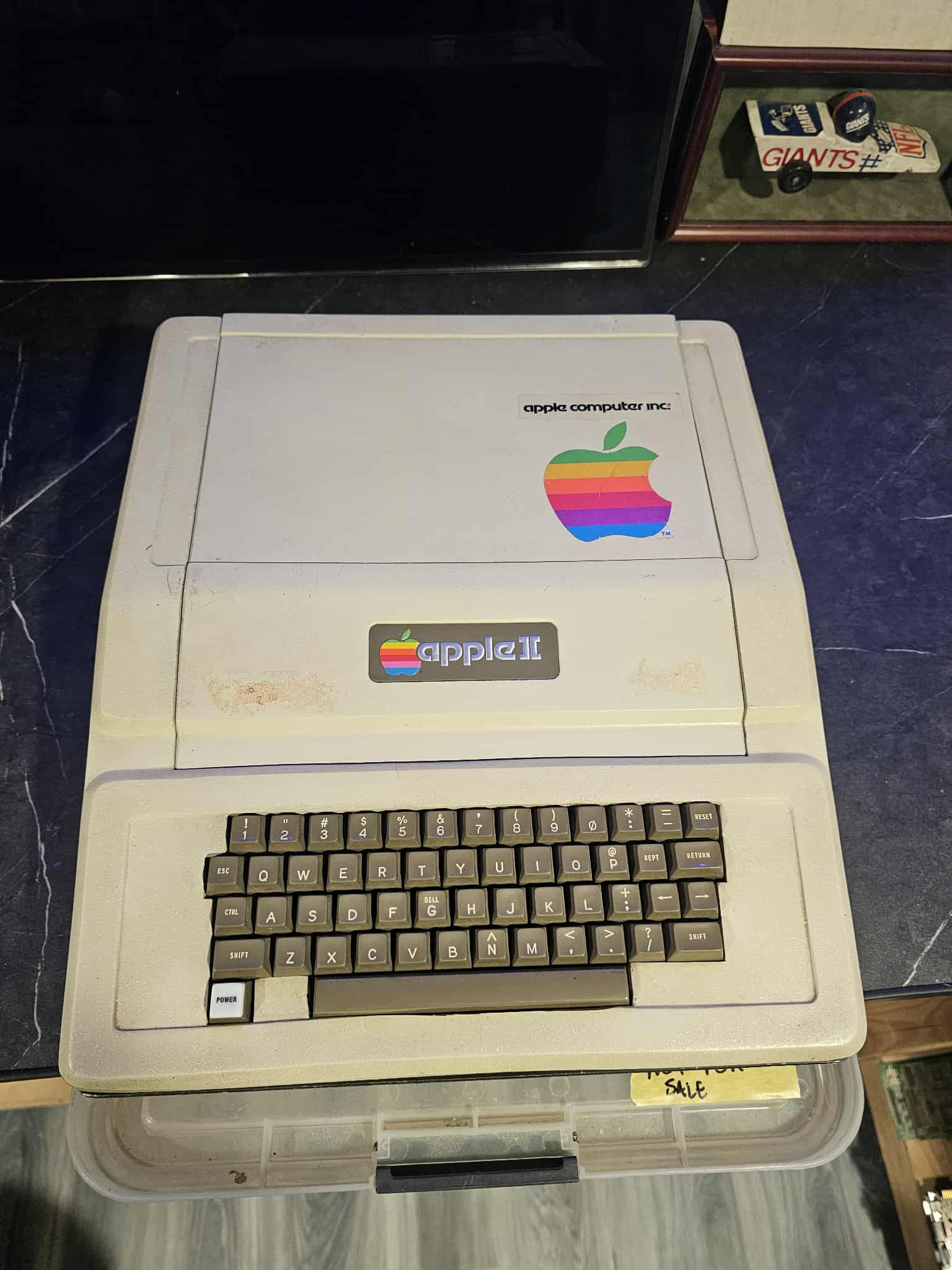 Rare 1976 Apple computer with wooden case