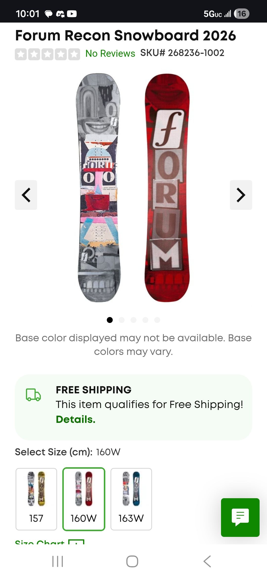 Forum Recon Snowboard for mountain riding