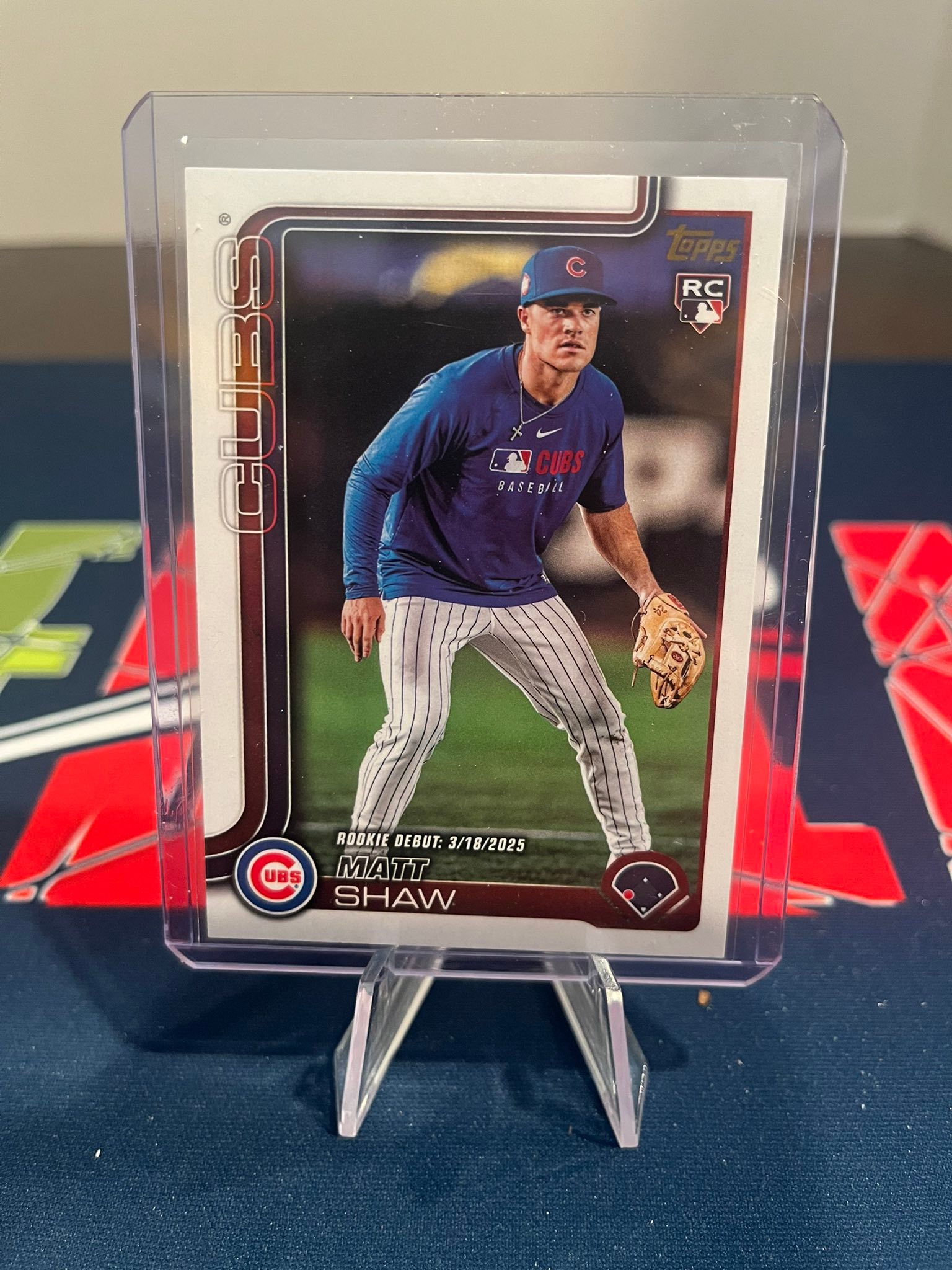 Matt Shaw rookie debut baseball card