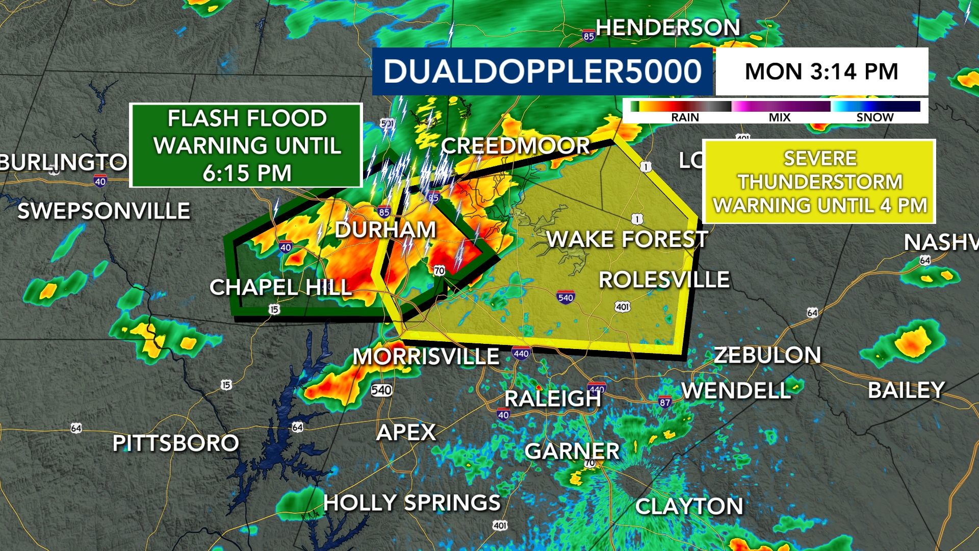 WRAL TV - Storms are moving through the Triangle!
