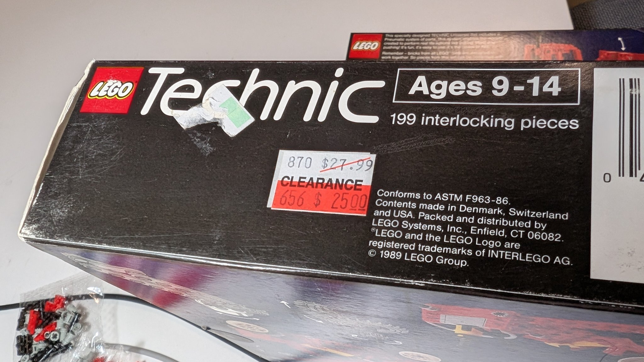 Unopened 1989 LEGO Technic set rediscovered