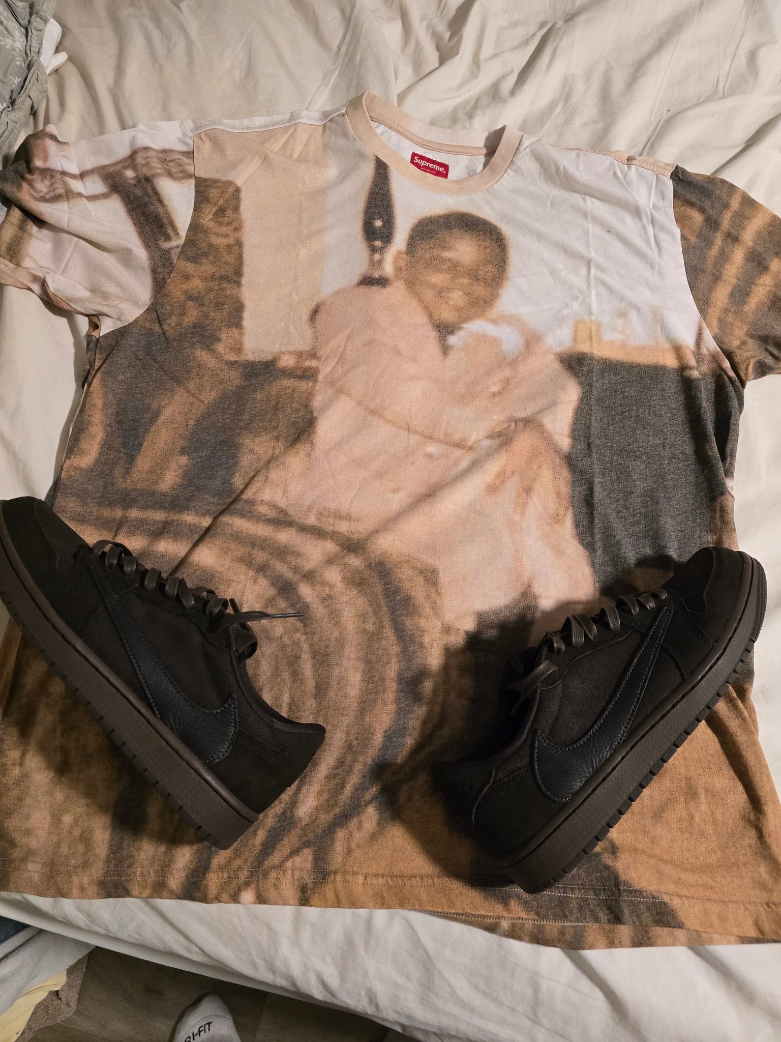 You may have to bleach your Velvet Brown Travis Scott Air Jordan 1 