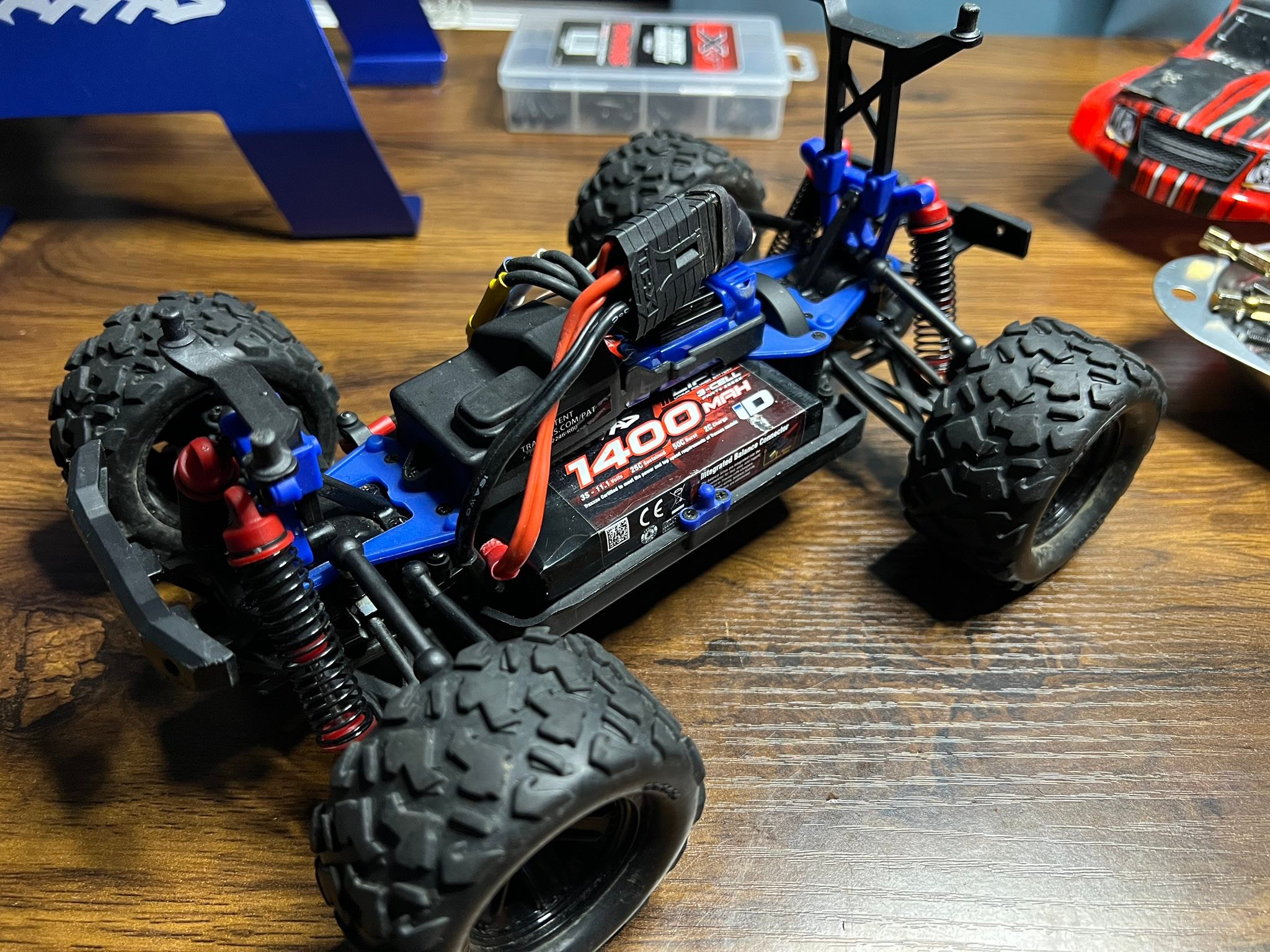 TRAXXAS 3371 Moteur Brushless Velineon Mini Maxx 380 Assemble + Cables 1mm²
