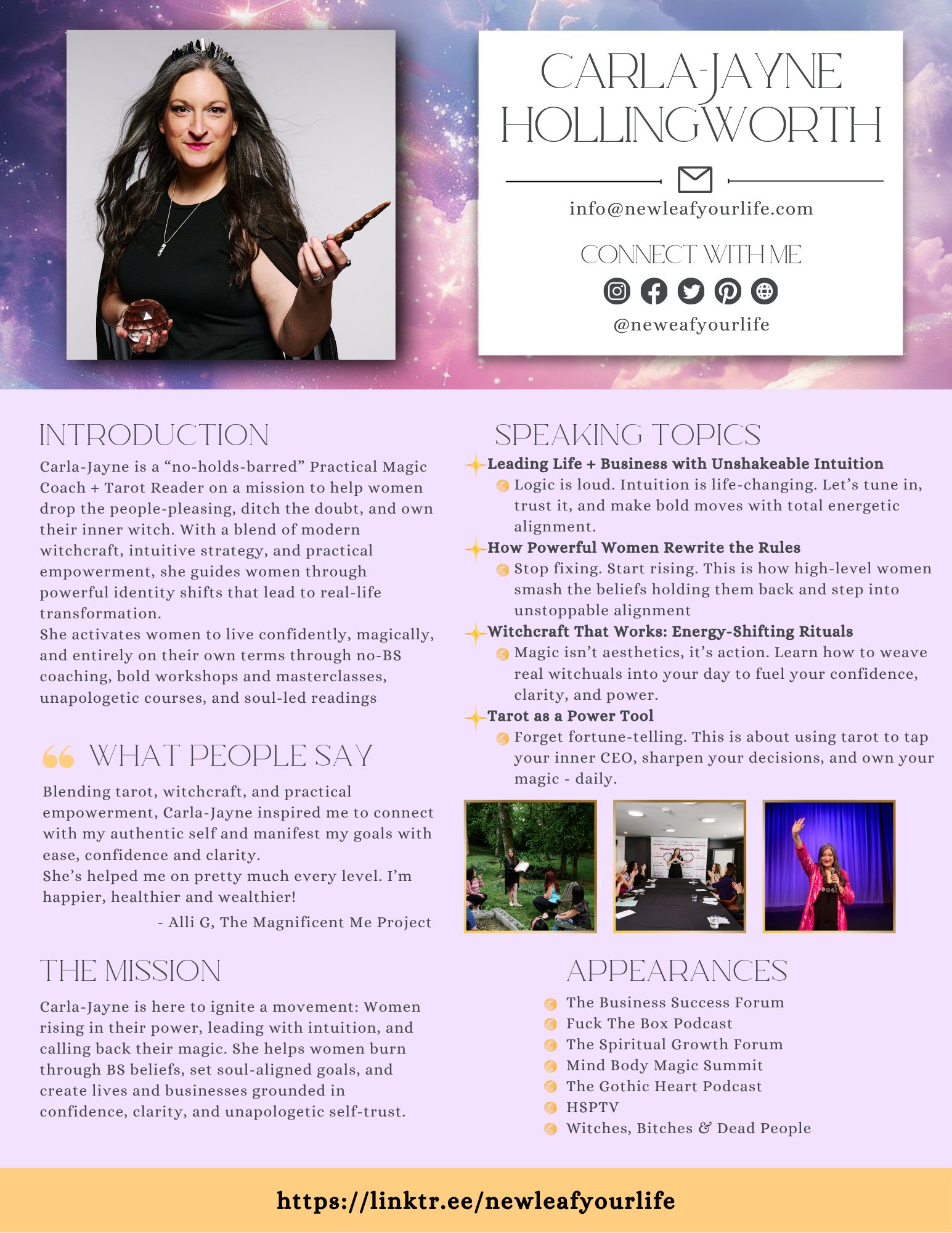 Practical magic coach for women empowerment