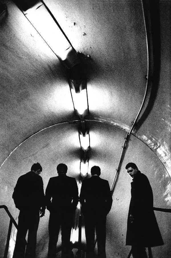 Joy Division shot at Lancaster Gate in the London Underground by