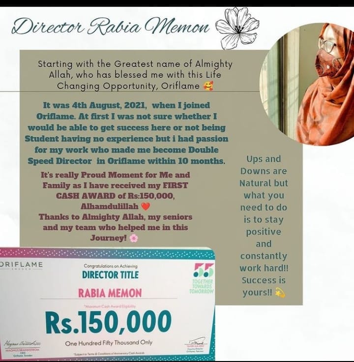 Mishi_Atiq_Official - Congratulations Mam Rabia memon for cash award ...