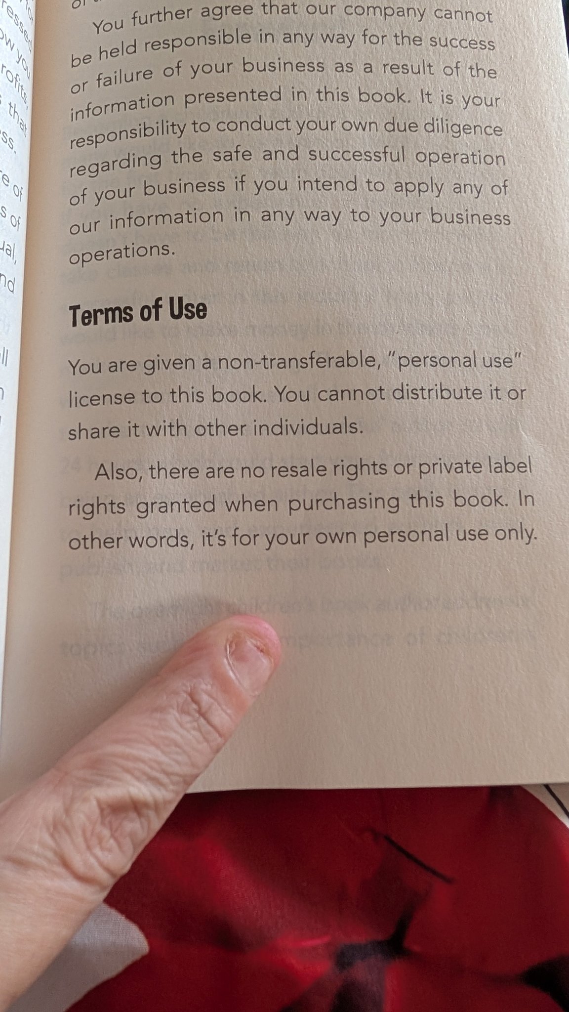 Writers' Free Speech Forum | Interesting disclaimer in the front of a ...