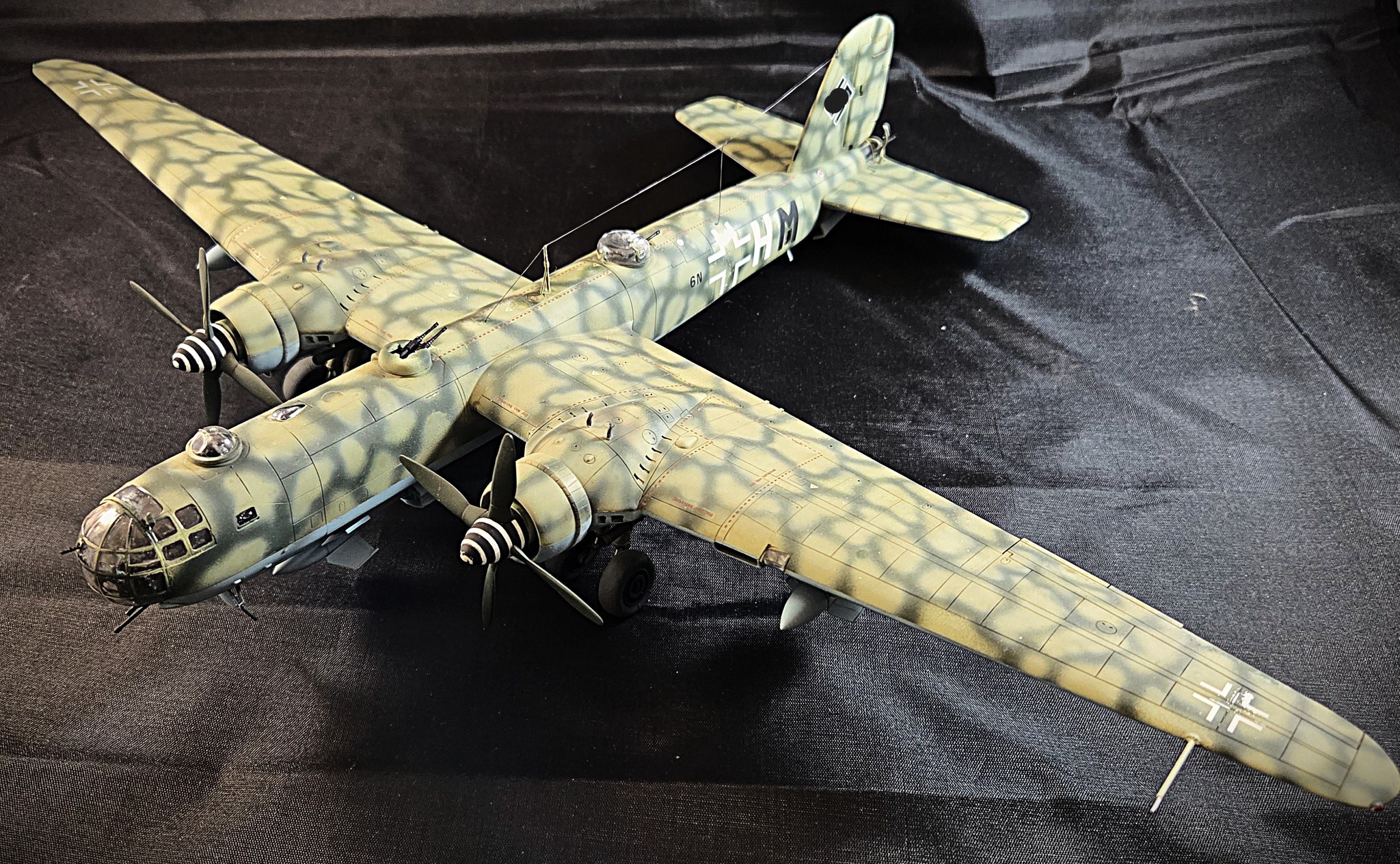 Revell He 177 A-5 Greif model with Fritz X glide bombs