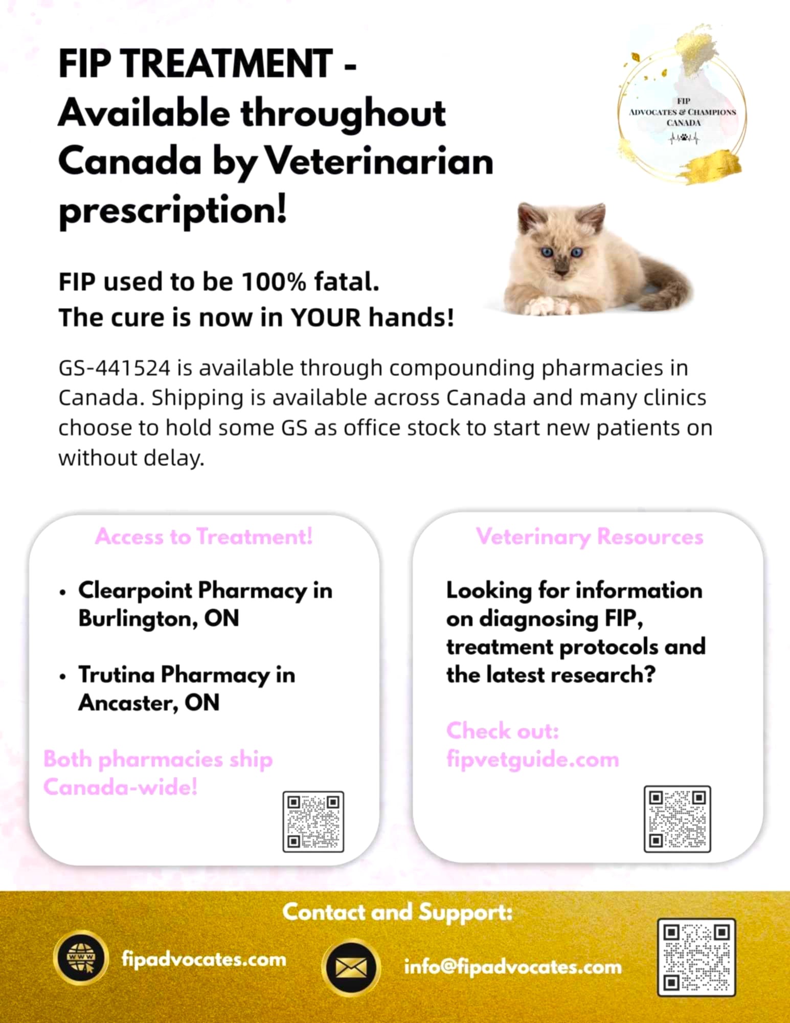 A lifesaving treatment for feline infectious peritonitis, a viral